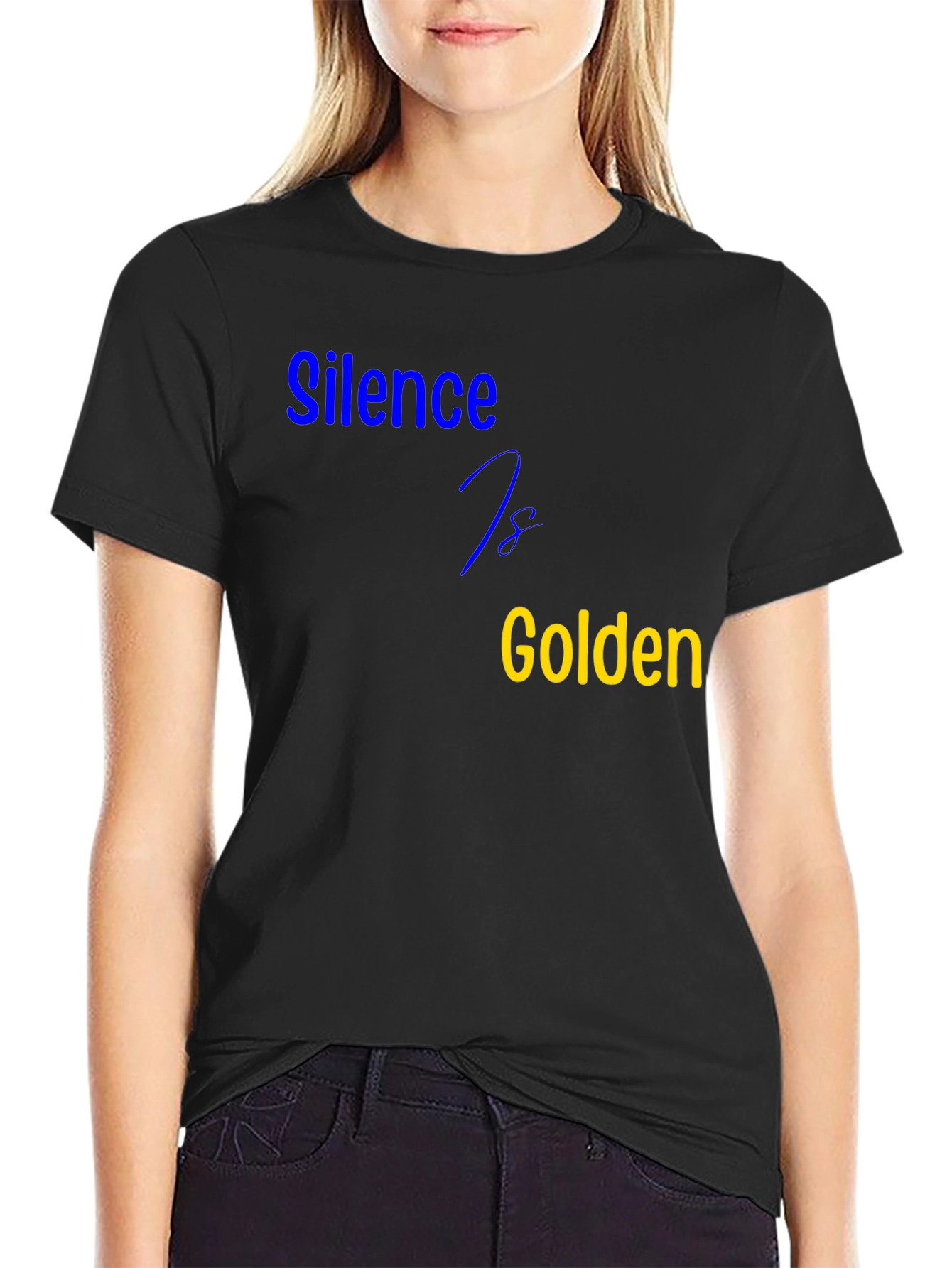 Silence is Golden Black T-Shirt