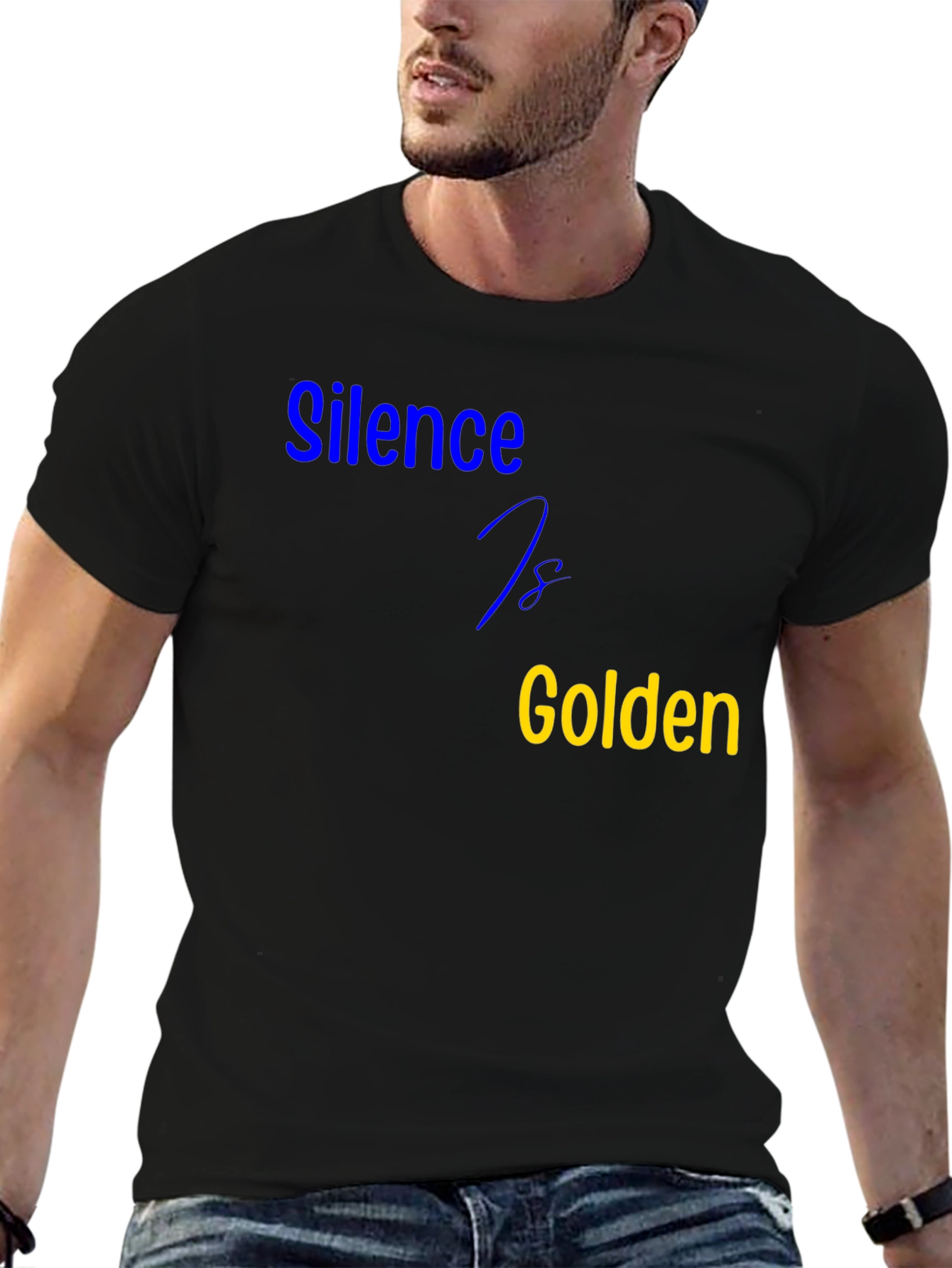 Silence is Golden Black T-Shirt