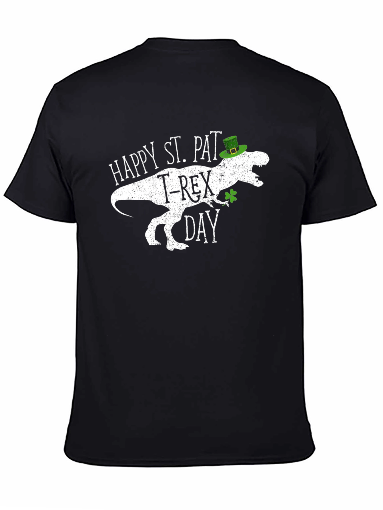St. Pat-T-Rex Day Black T-Shirt