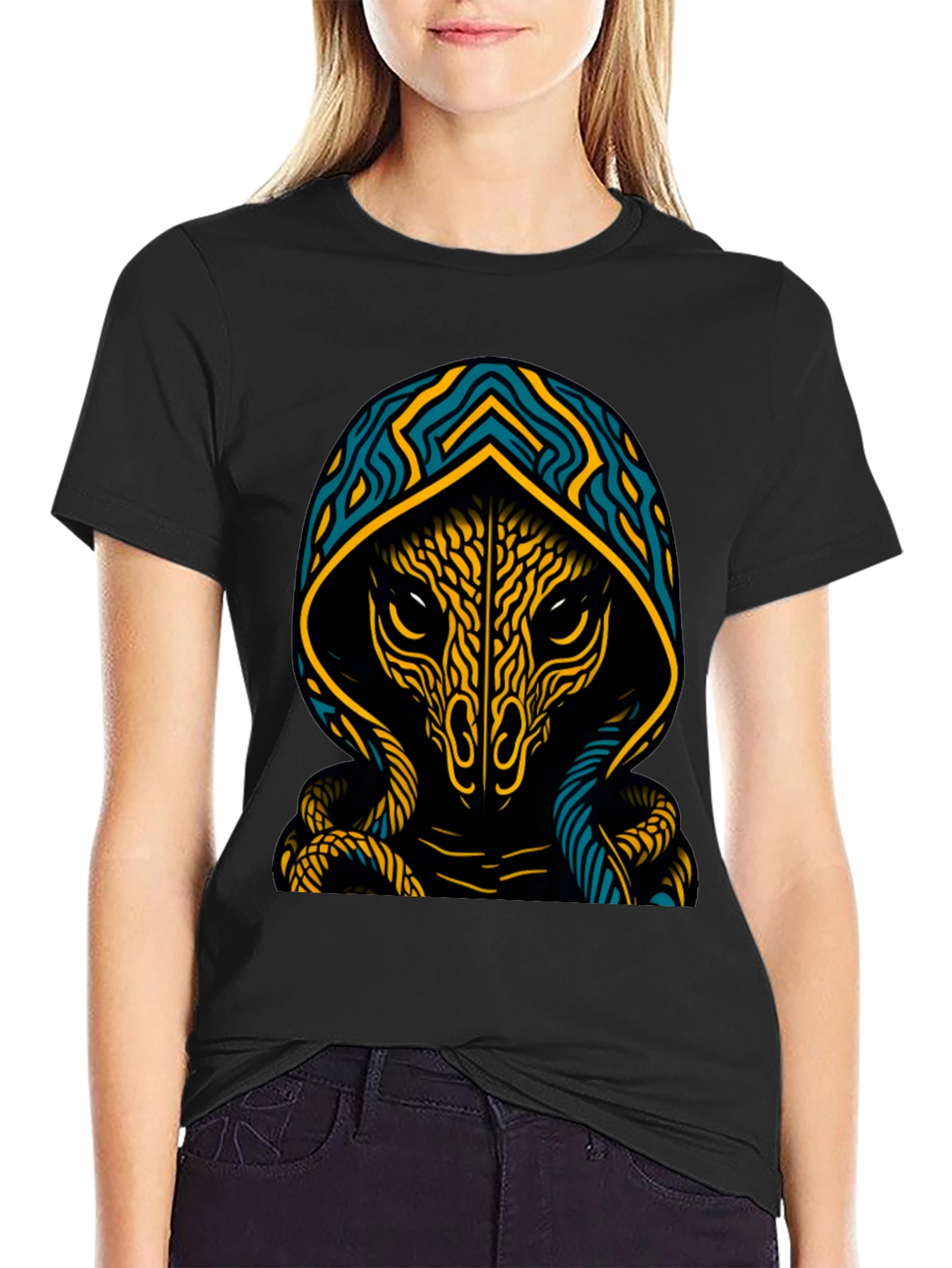Mystic Hooded Creature Graphic Tee