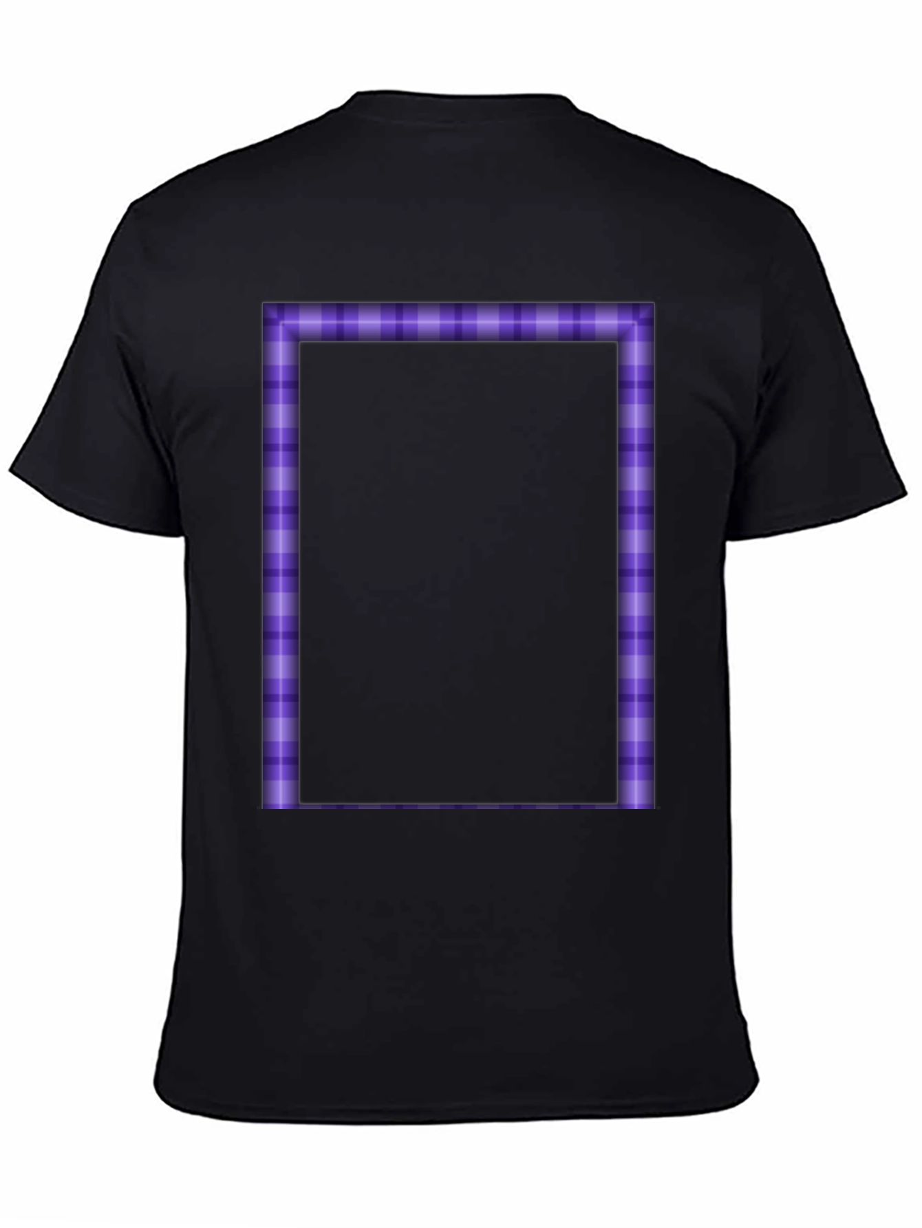 Purple Plaid Border Graphic Tee