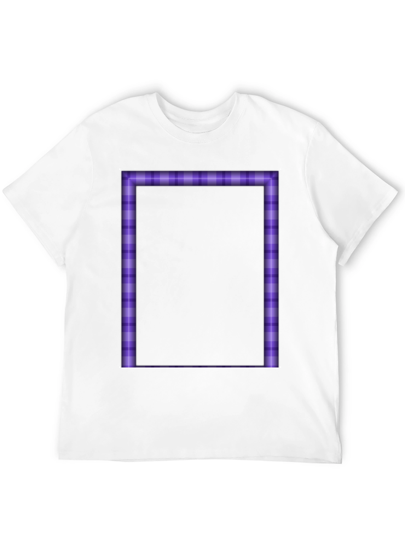 Purple Plaid Border Graphic Tee