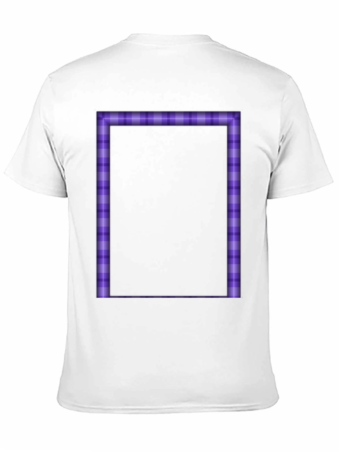 Purple Plaid Border Graphic Tee