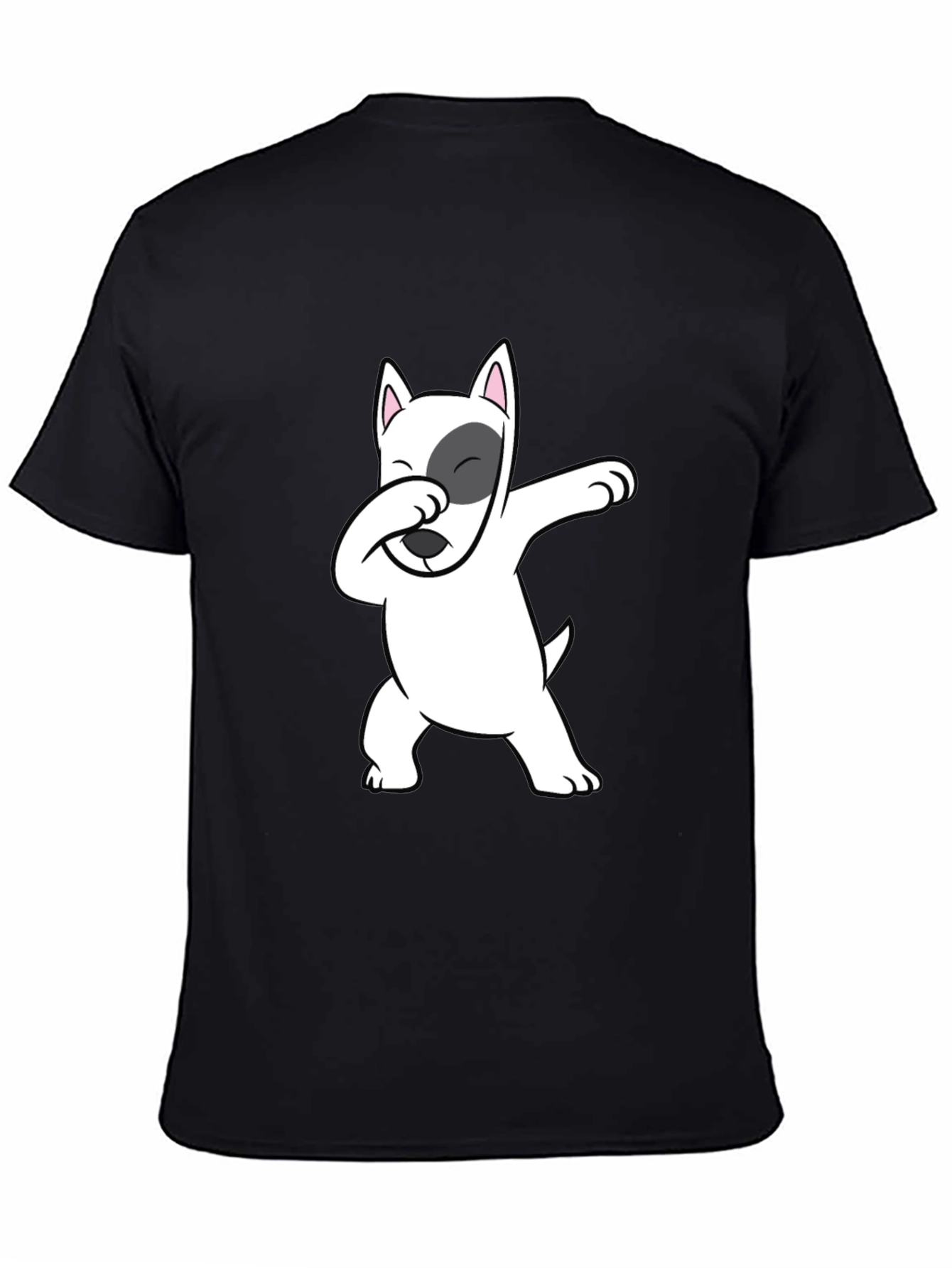 Dabbing Dog Graphic Tee - Cool Bull Terrier T-Shirt