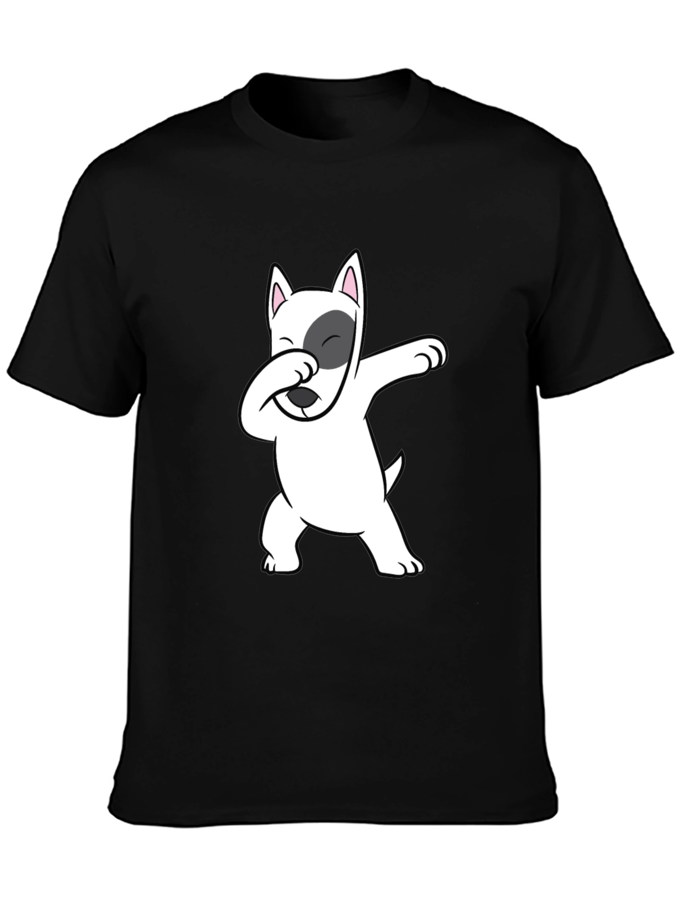 Dabbing Dog Graphic Tee - Cool Bull Terrier T-Shirt