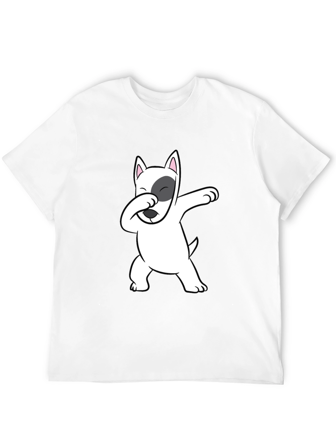 Dabbing Dog Graphic Tee - Cool Bull Terrier T-Shirt
