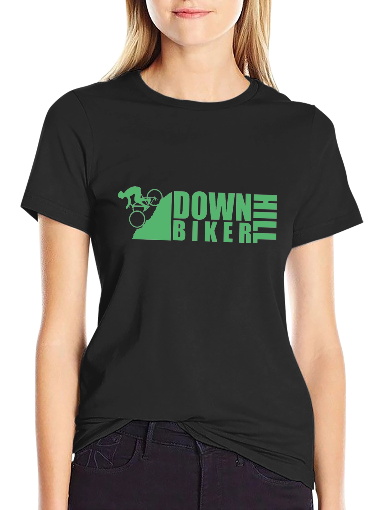 Downhill Biker Graphic T-Shirt