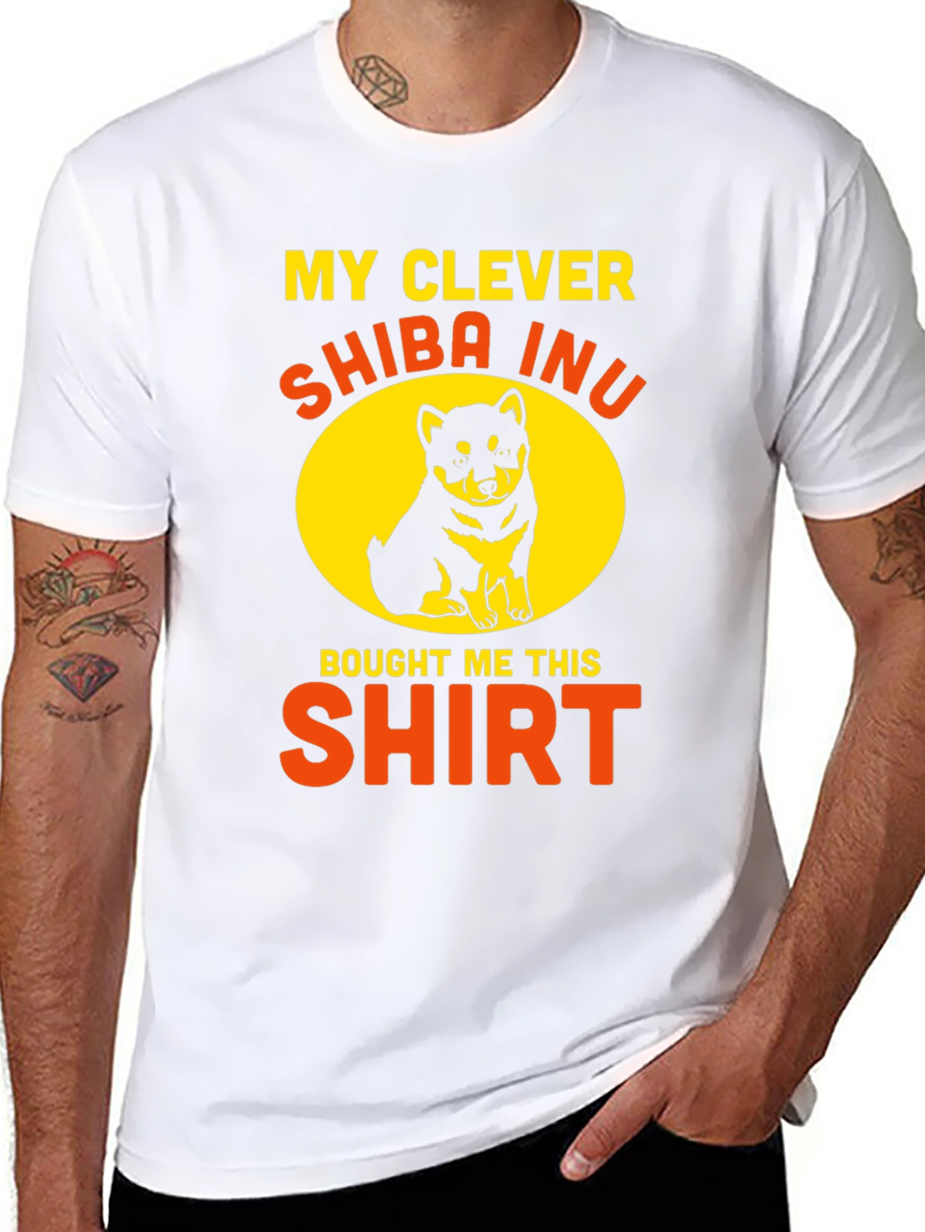 Clever Shiba Inu Graphic T-Shirt - Dog Lover Tee