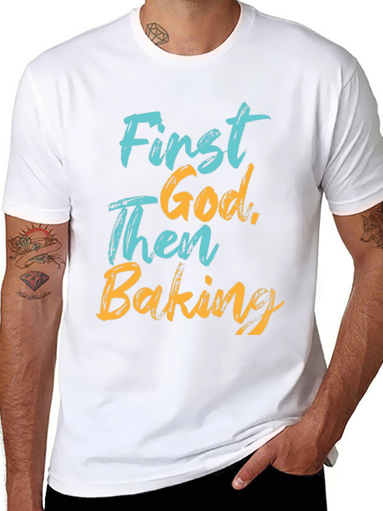 First God Then Baking T-Shirt