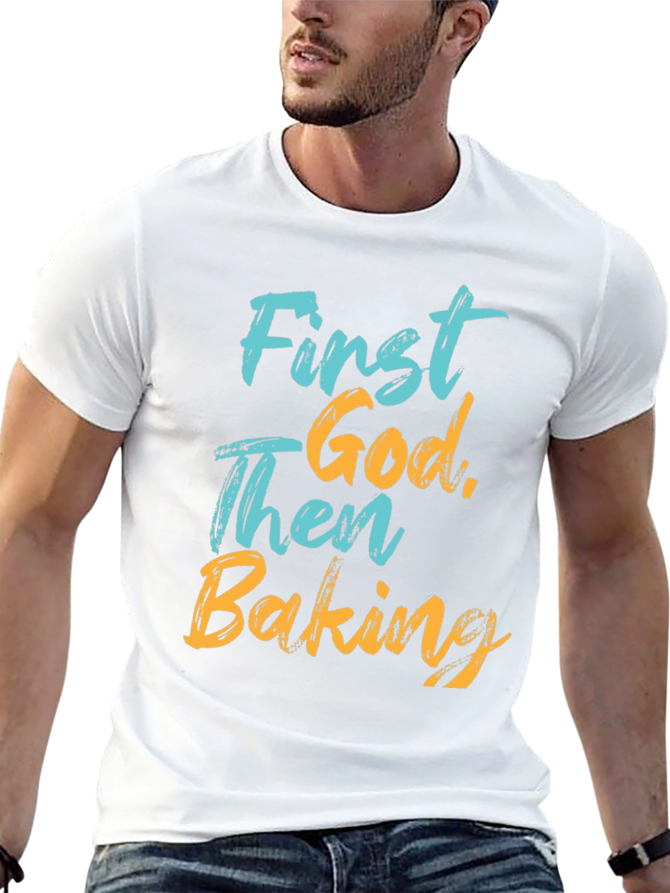 First God Then Baking T-Shirt