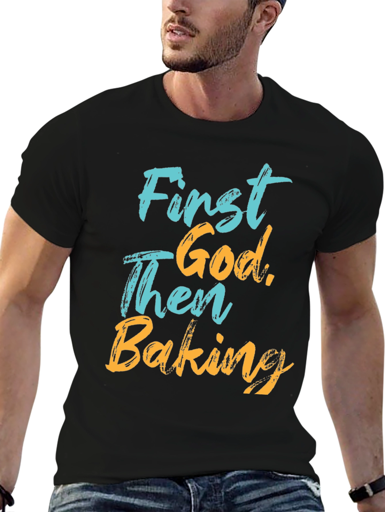 First God Then Baking T-Shirt