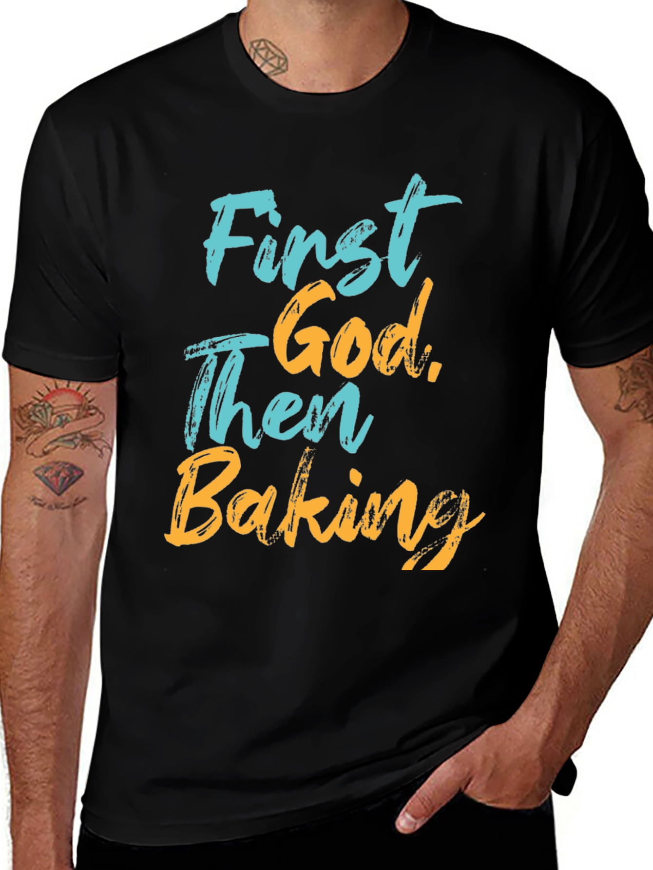 First God Then Baking T-Shirt