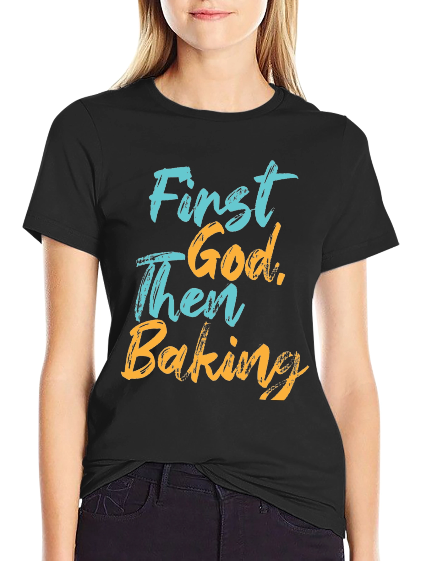 First God Then Baking T-Shirt