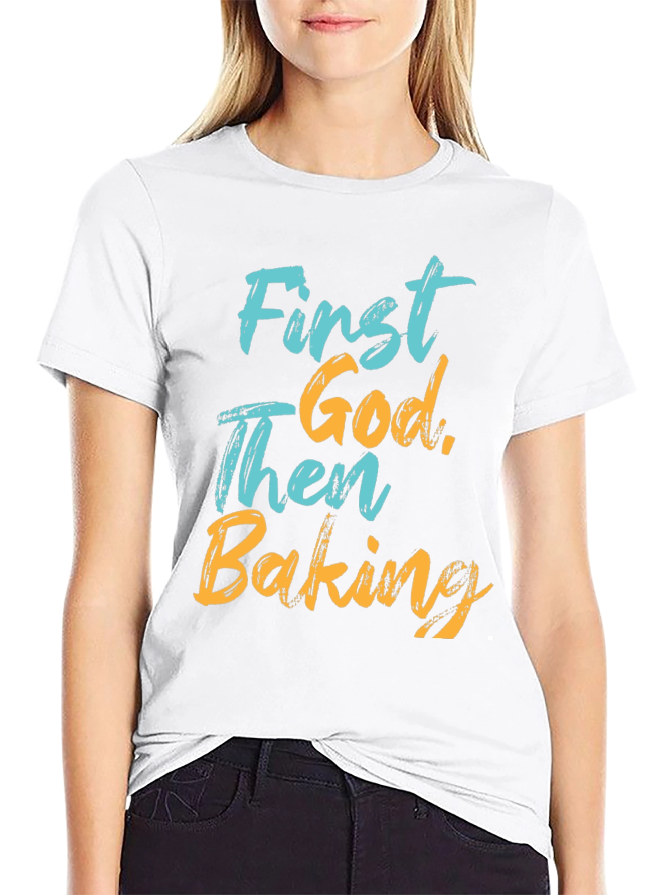 First God Then Baking T-Shirt