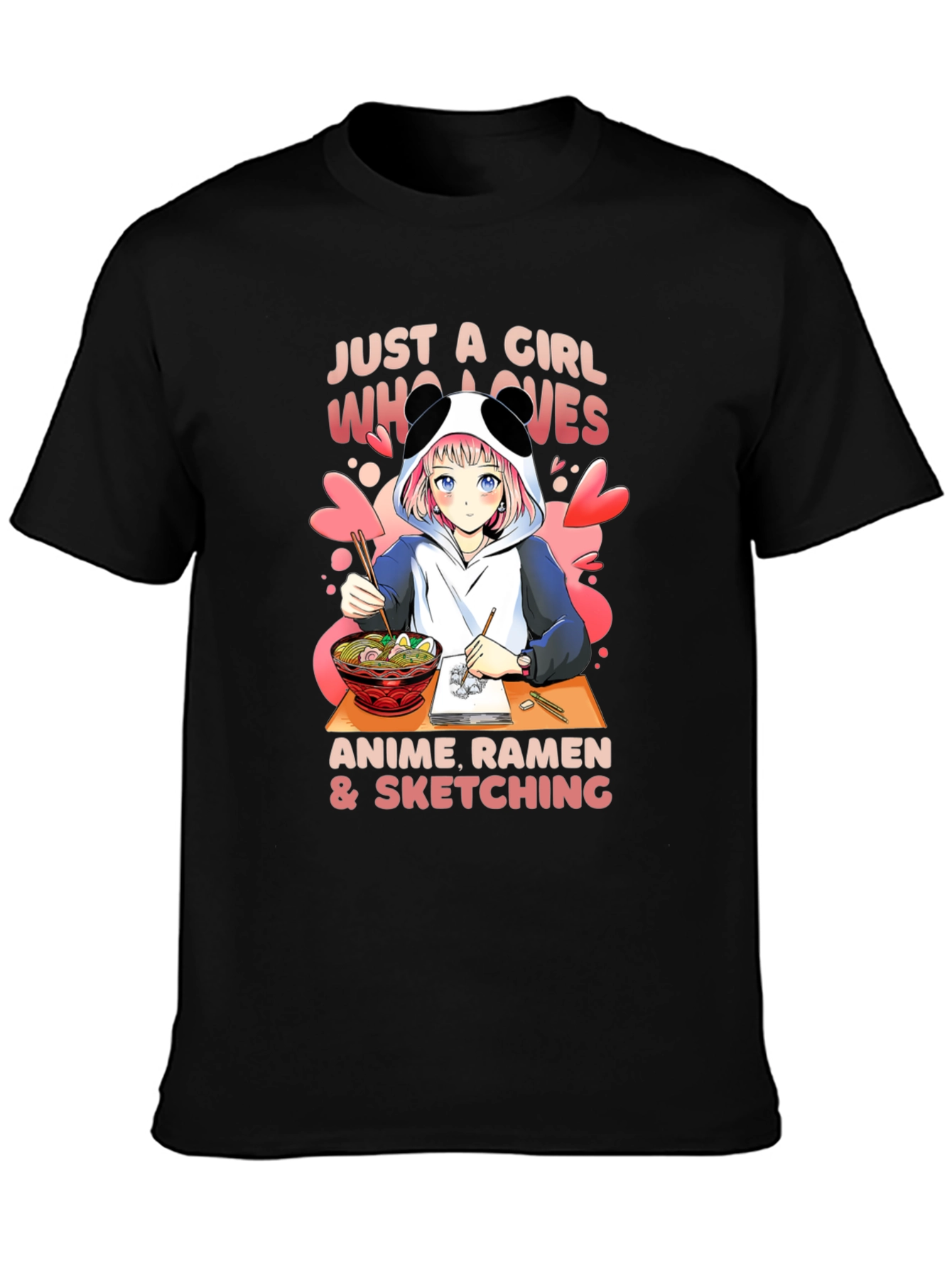Anime Ramen & Sketching T-Shirt