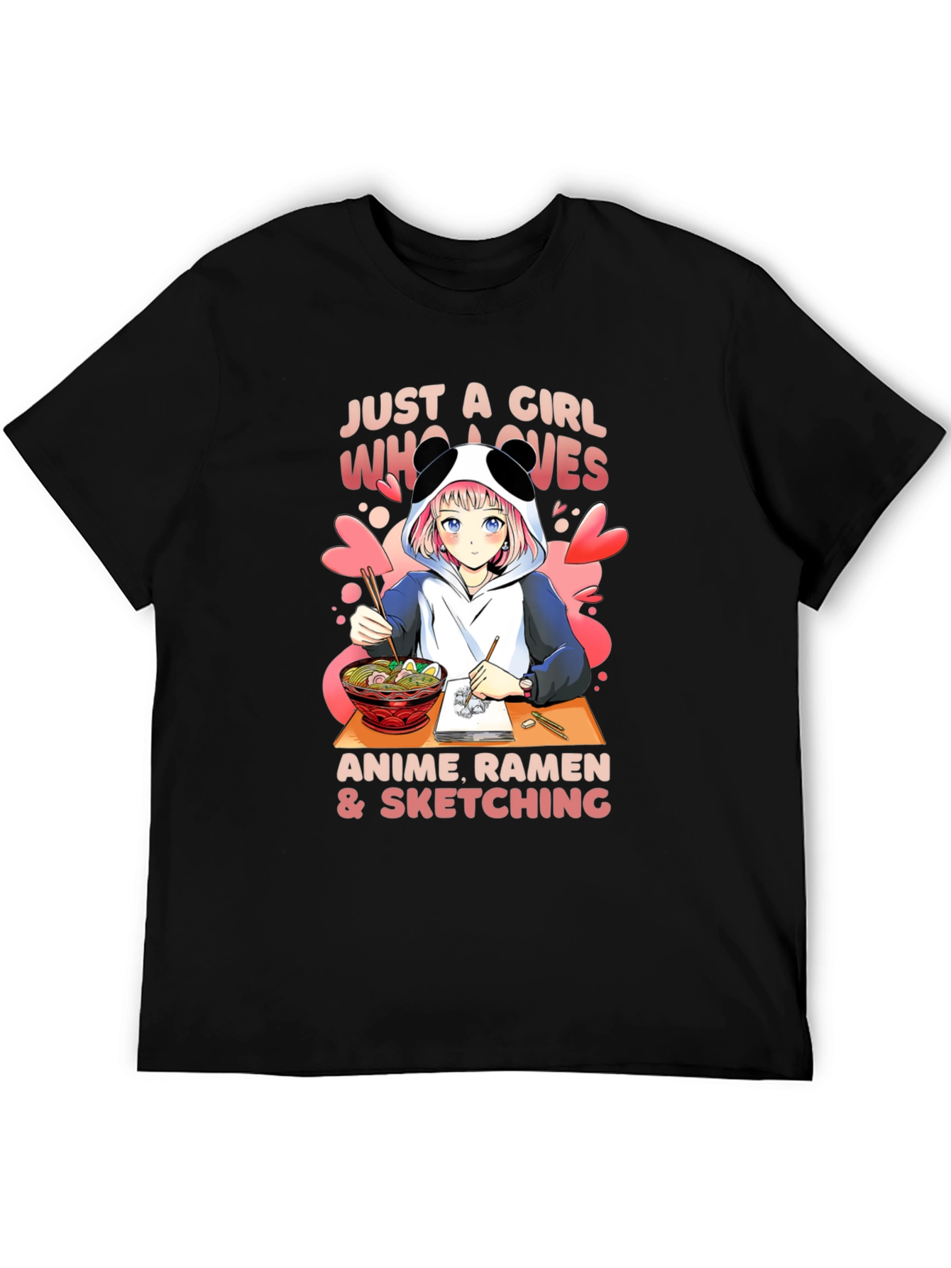 Anime Ramen & Sketching T-Shirt