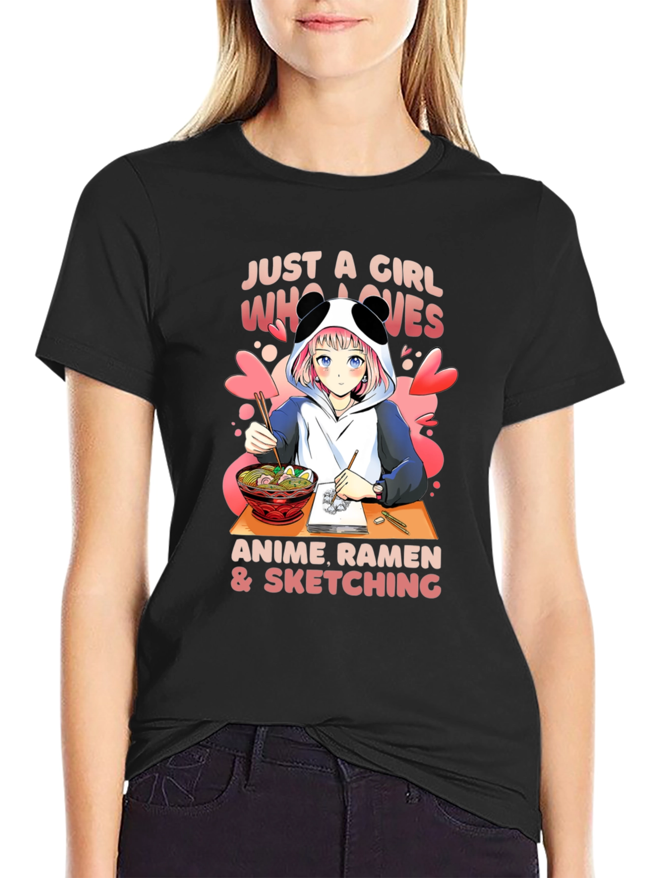 Anime Ramen & Sketching T-Shirt
