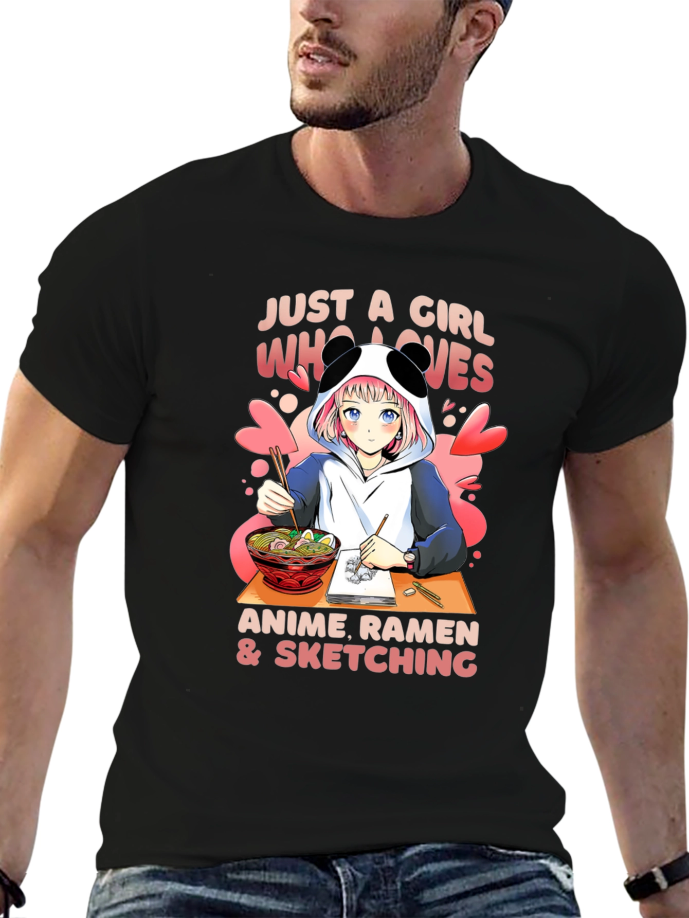 Anime Ramen & Sketching T-Shirt