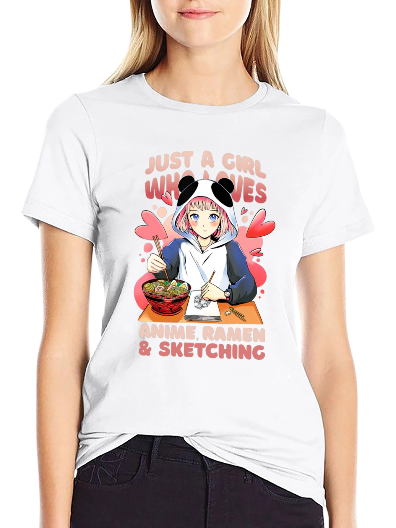 Anime Ramen & Sketching T-Shirt
