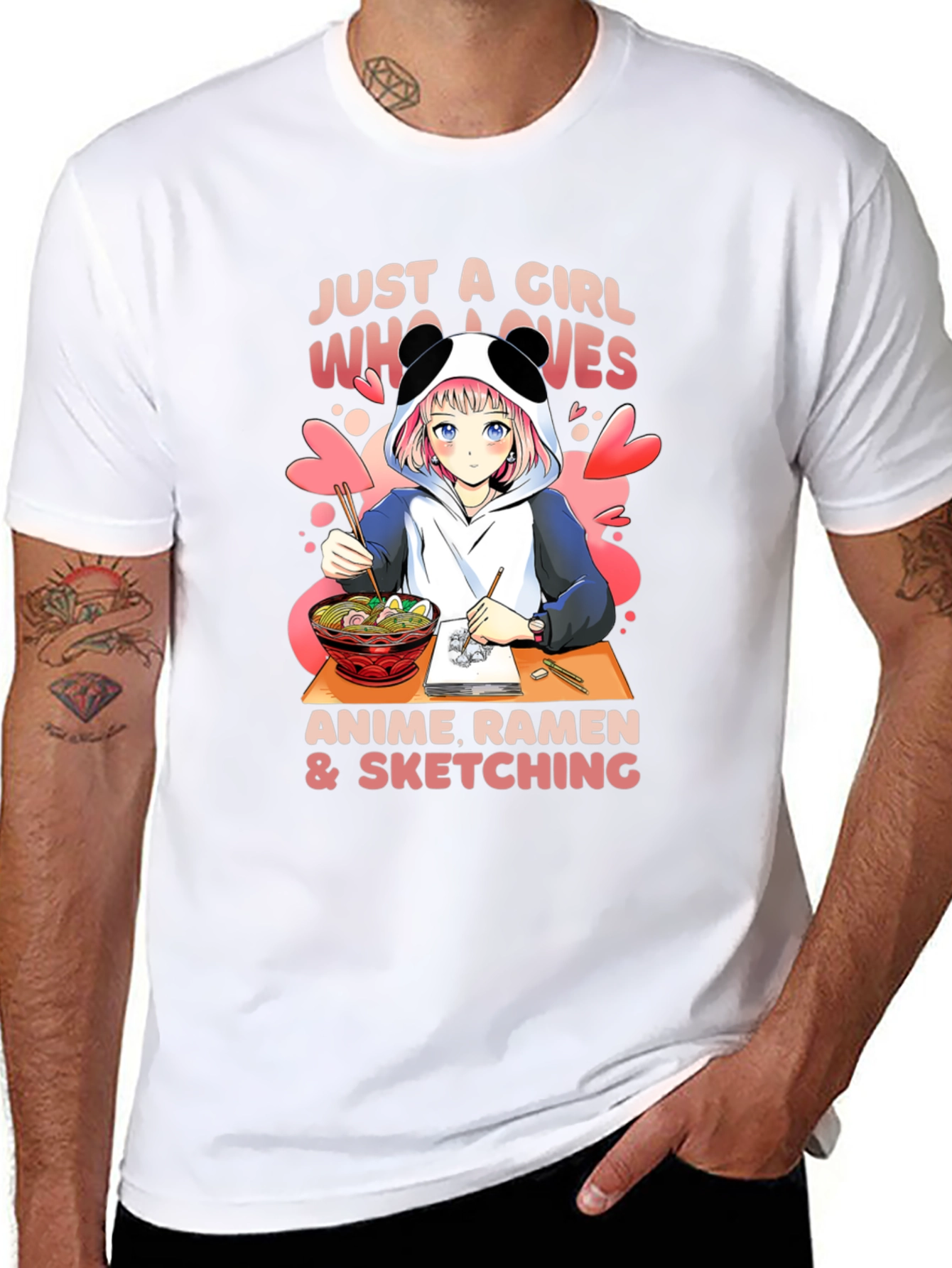 Anime Ramen & Sketching T-Shirt