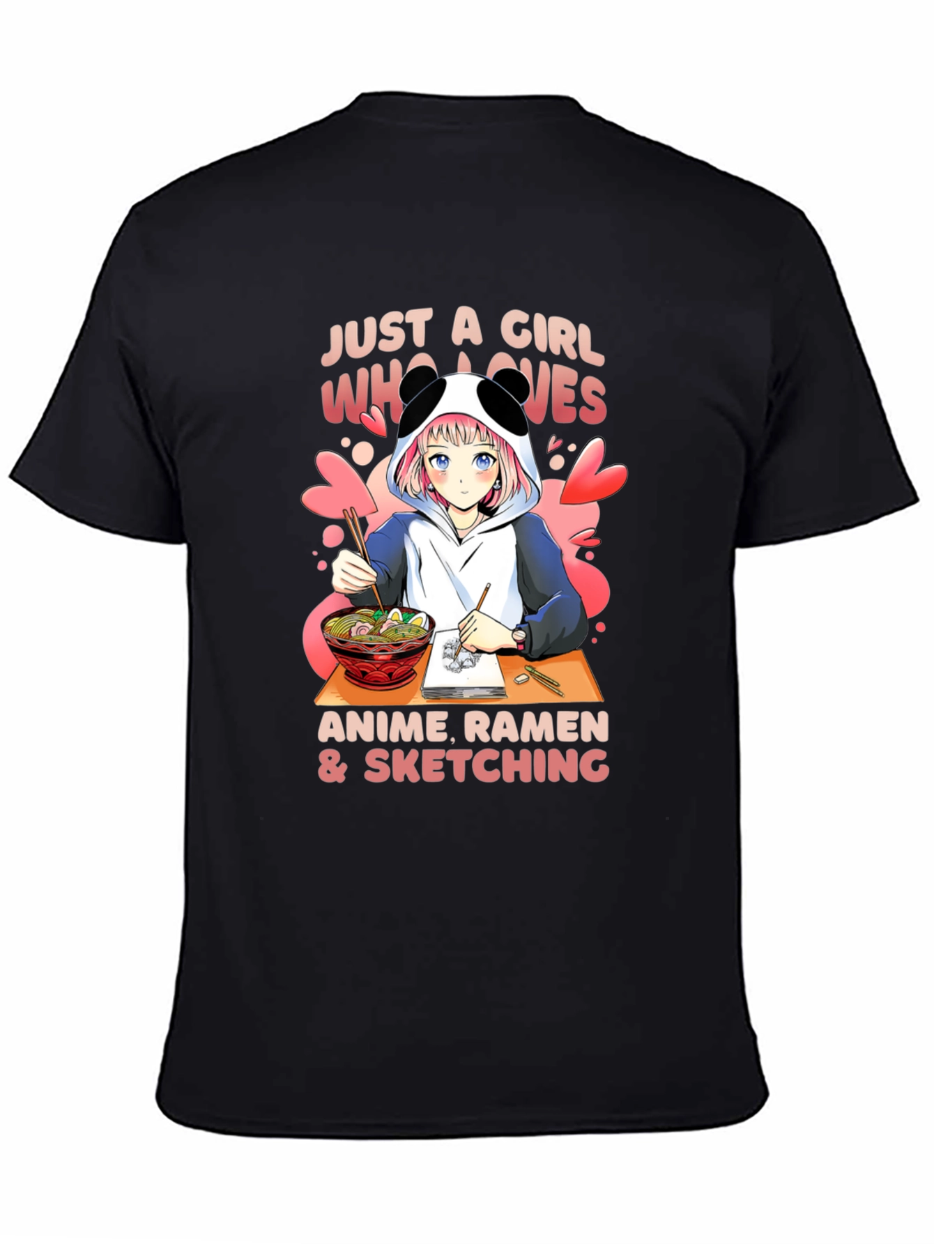 Anime Ramen & Sketching T-Shirt