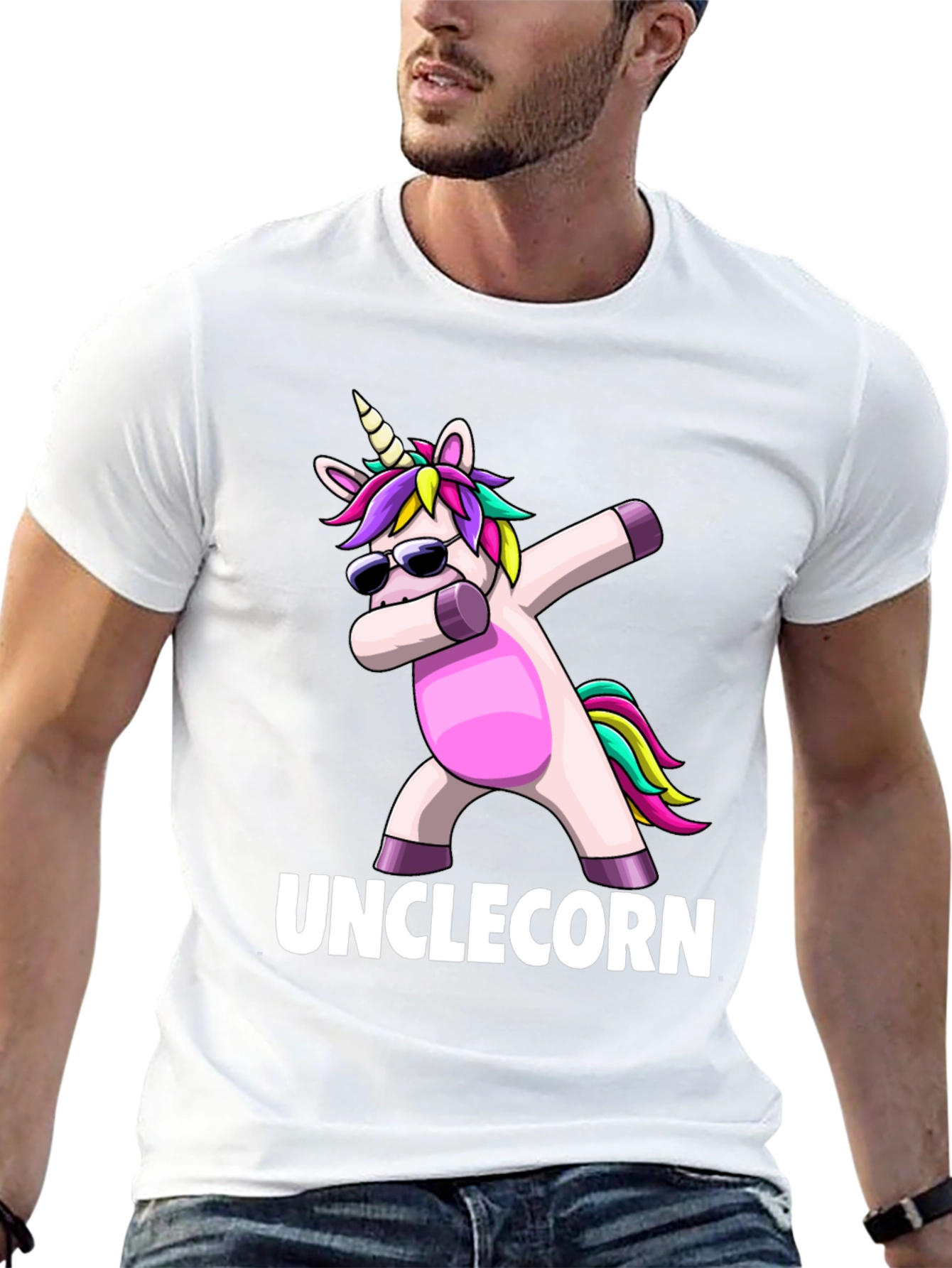 Unicorn Dabbing Unclecorn T-Shirt