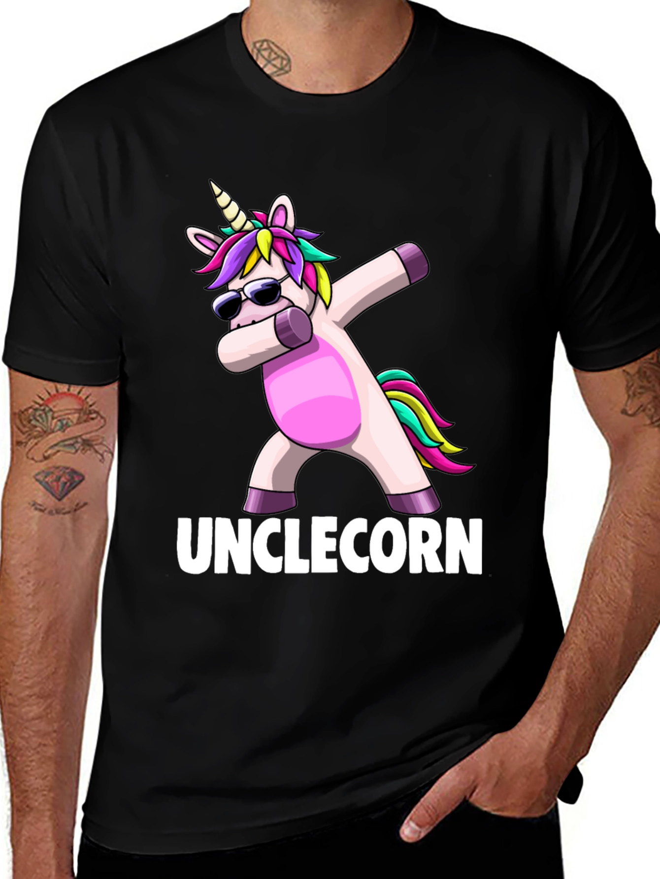 Unicorn Dabbing Unclecorn T-Shirt