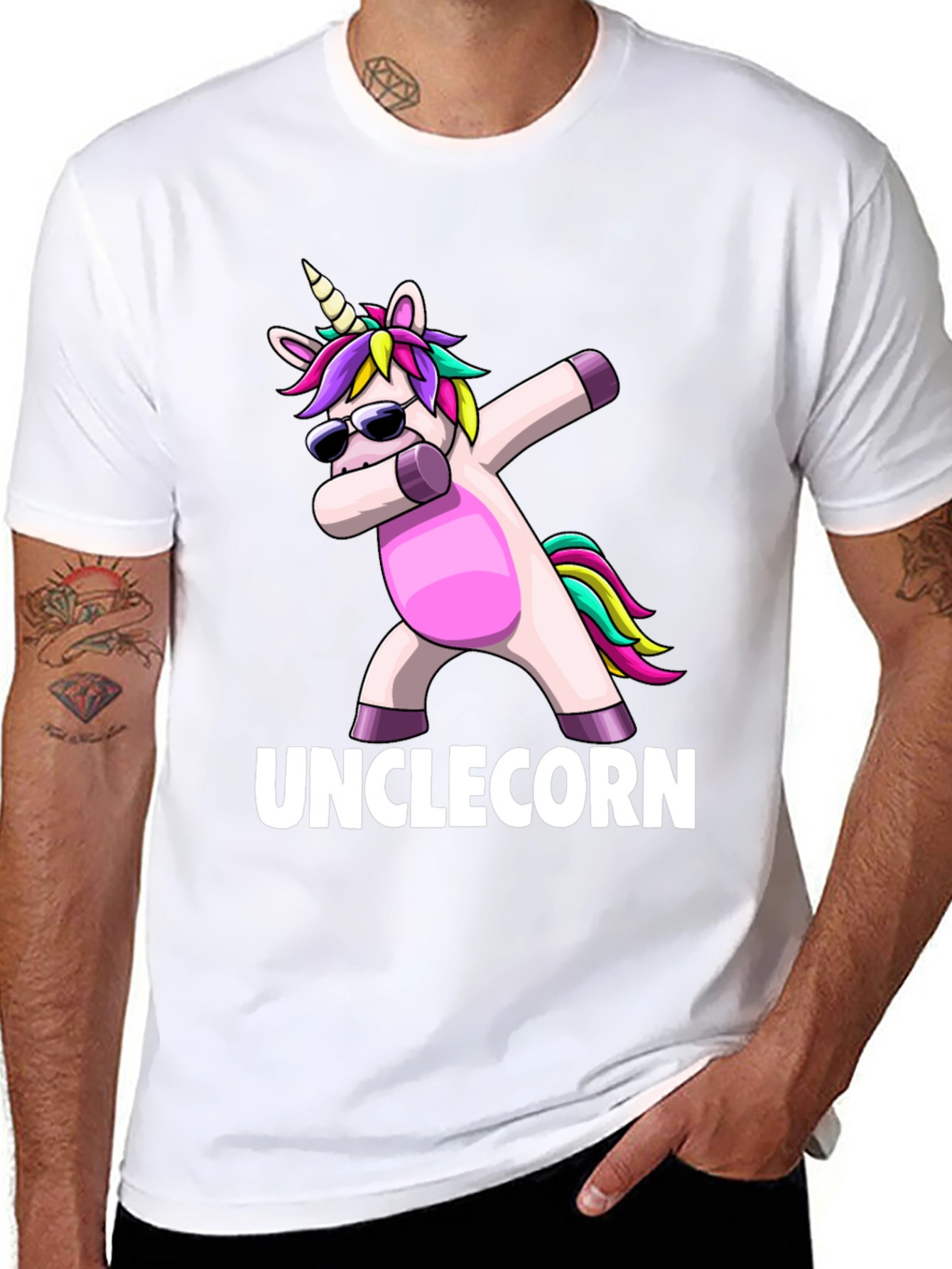 Unicorn Dabbing Unclecorn T-Shirt