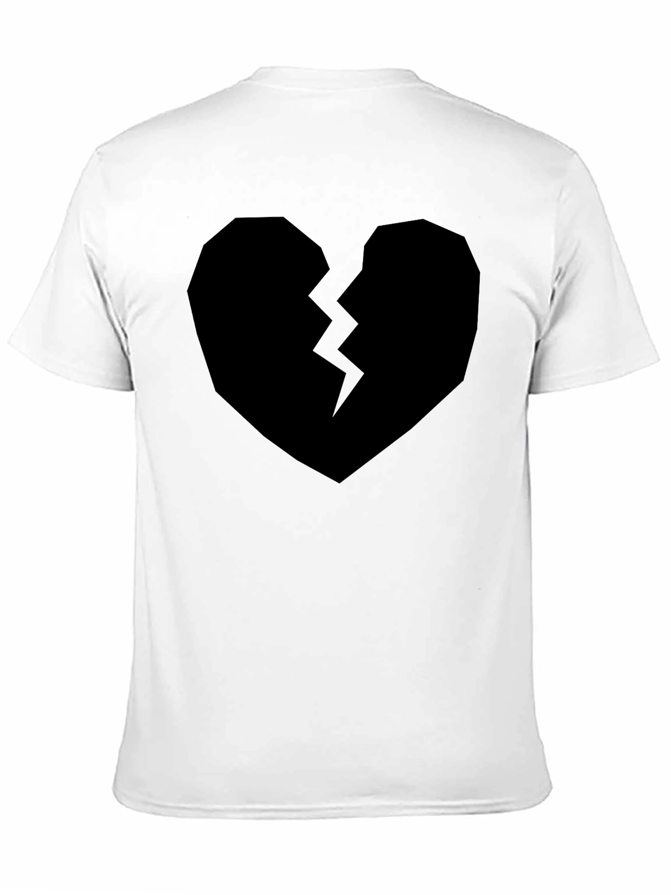 Black Broken Heart Graphic T-Shirt