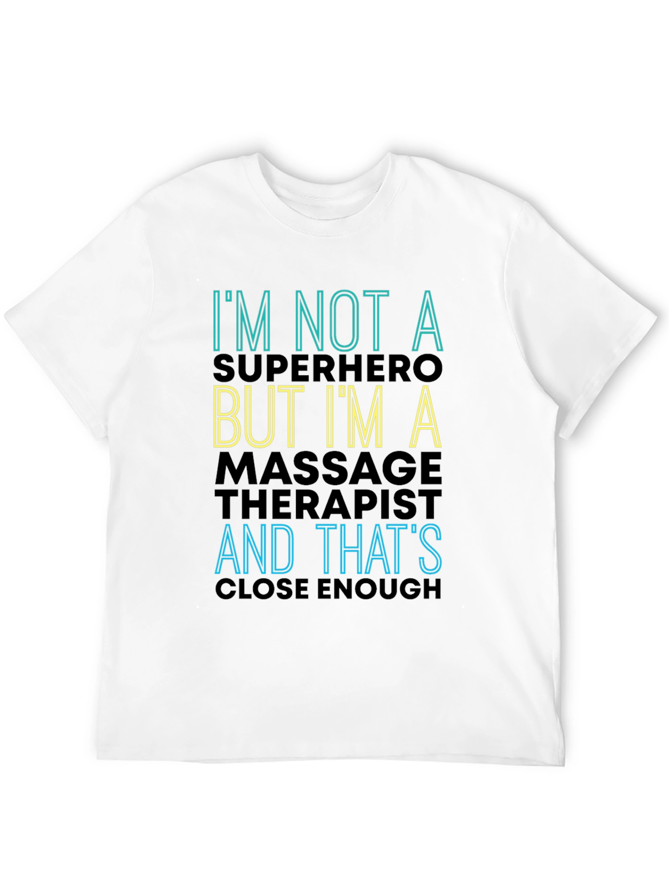 Massage Therapist Superhero Funny T-Shirt