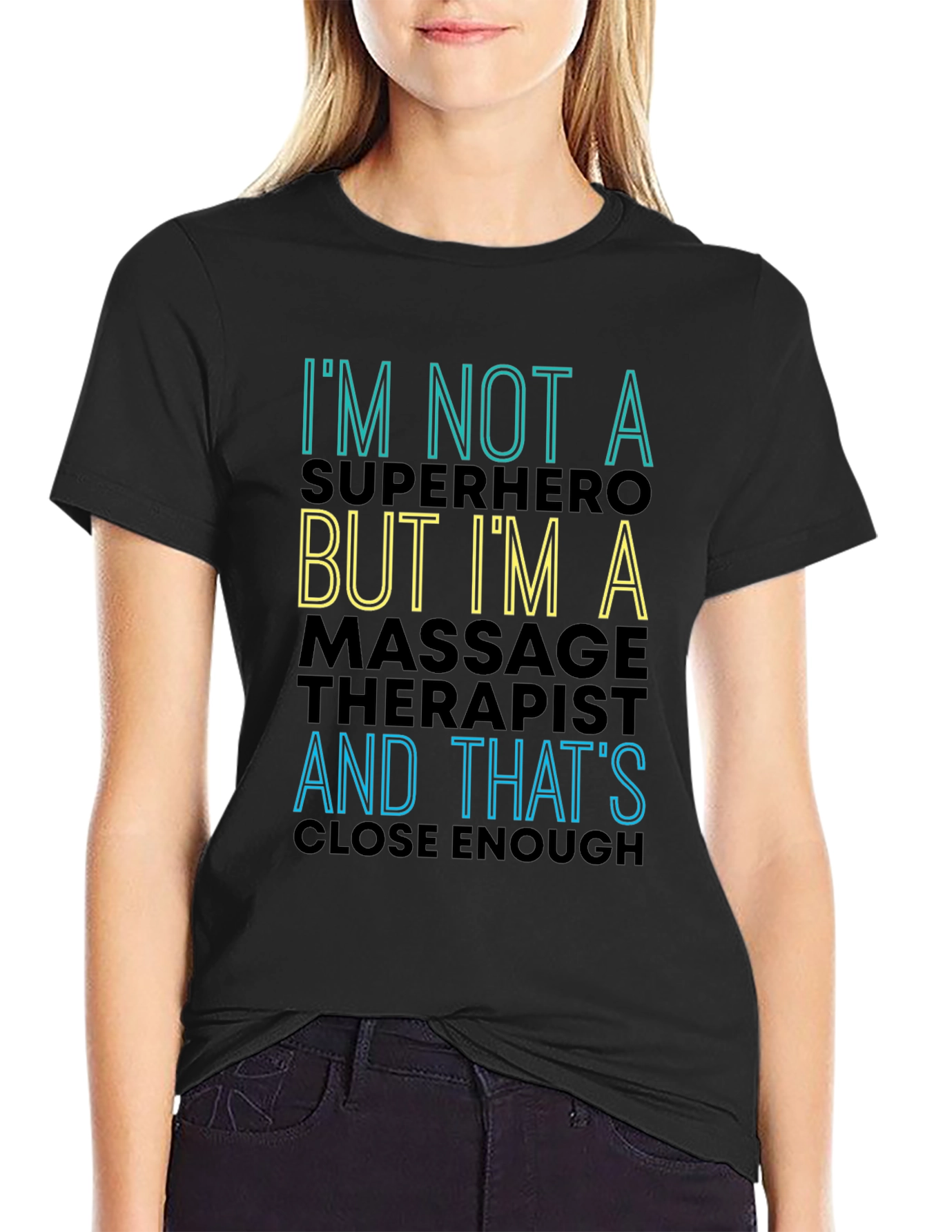 Massage Therapist Superhero Funny T-Shirt