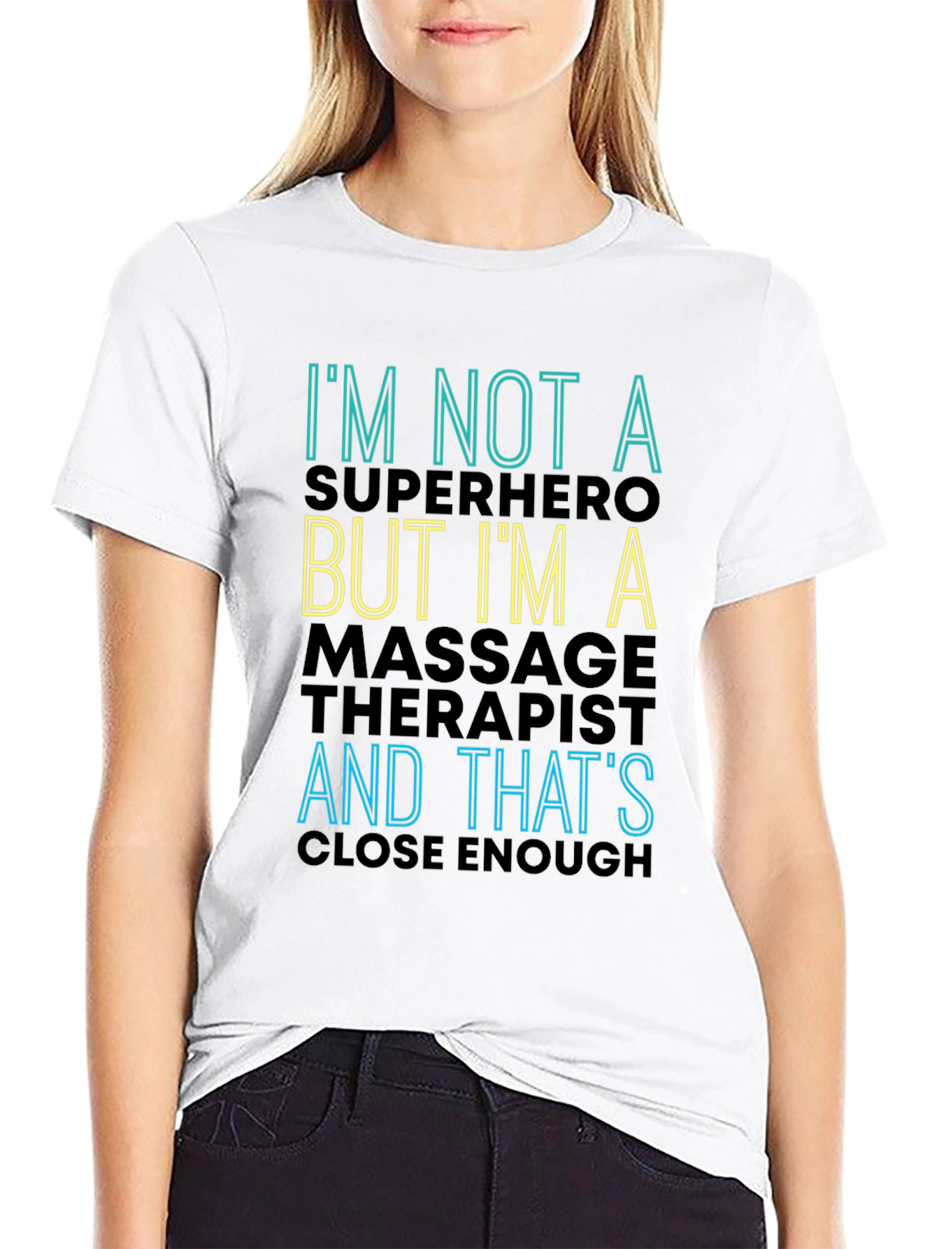 Massage Therapist Superhero Funny T-Shirt