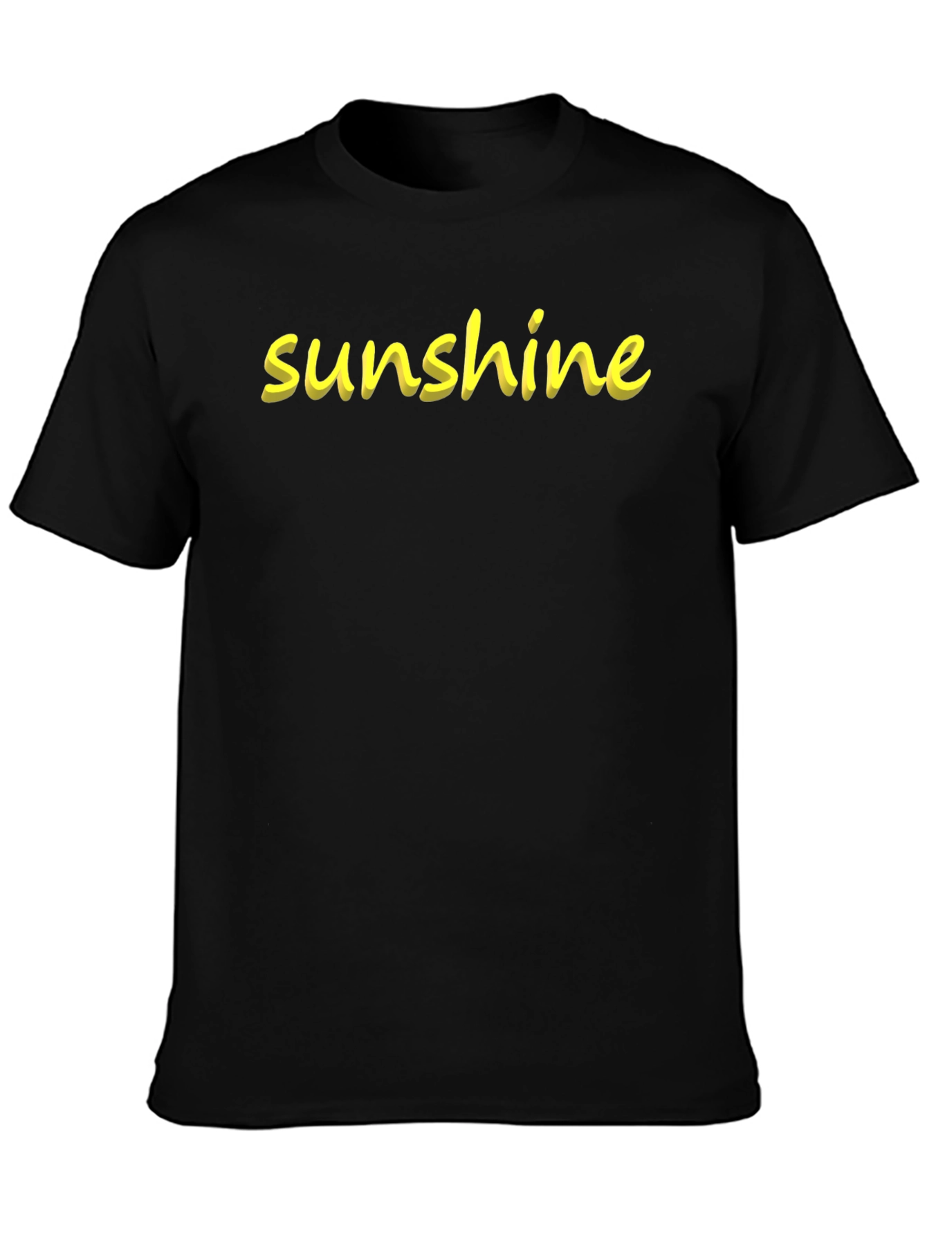 Sunshine Graphic Black T-Shirt
