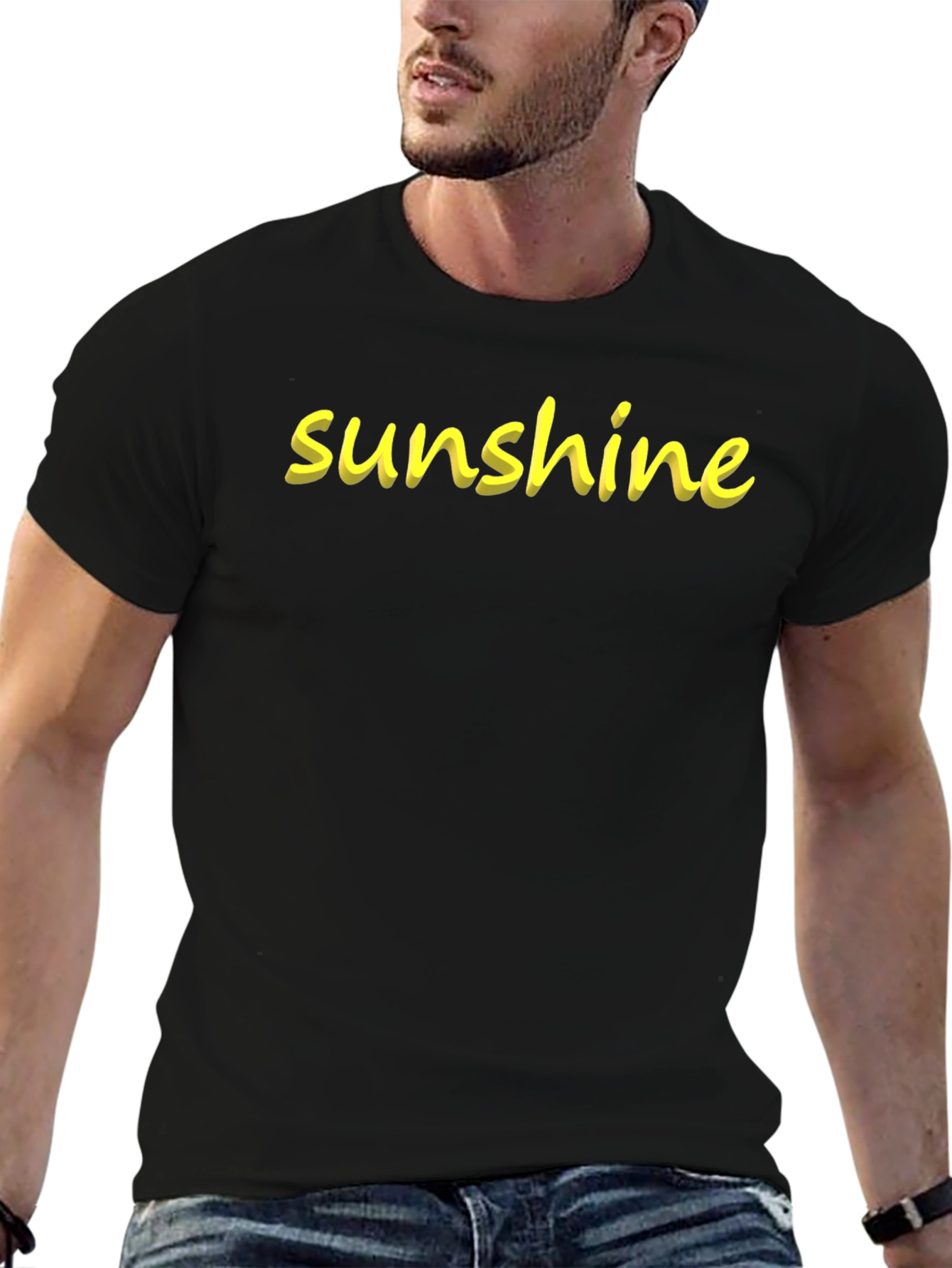 Sunshine Graphic Black T-Shirt