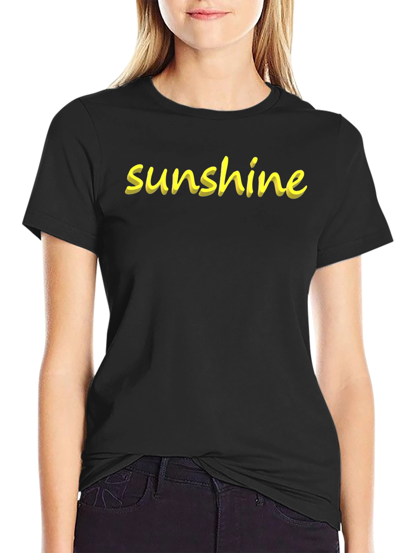 Sunshine Graphic Black T-Shirt