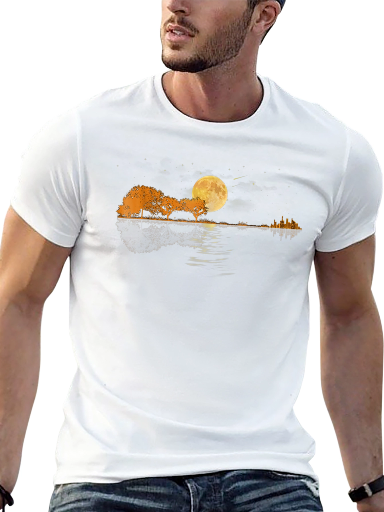 Guitar Landscape Graphic Tee
