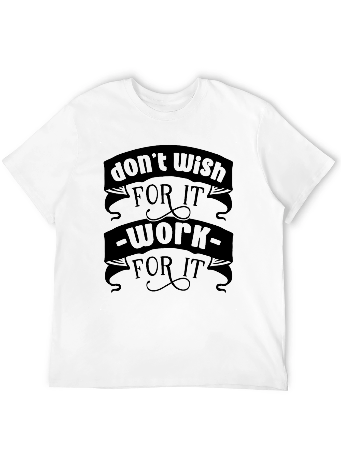 Work For It Black Graphic T-Shirt