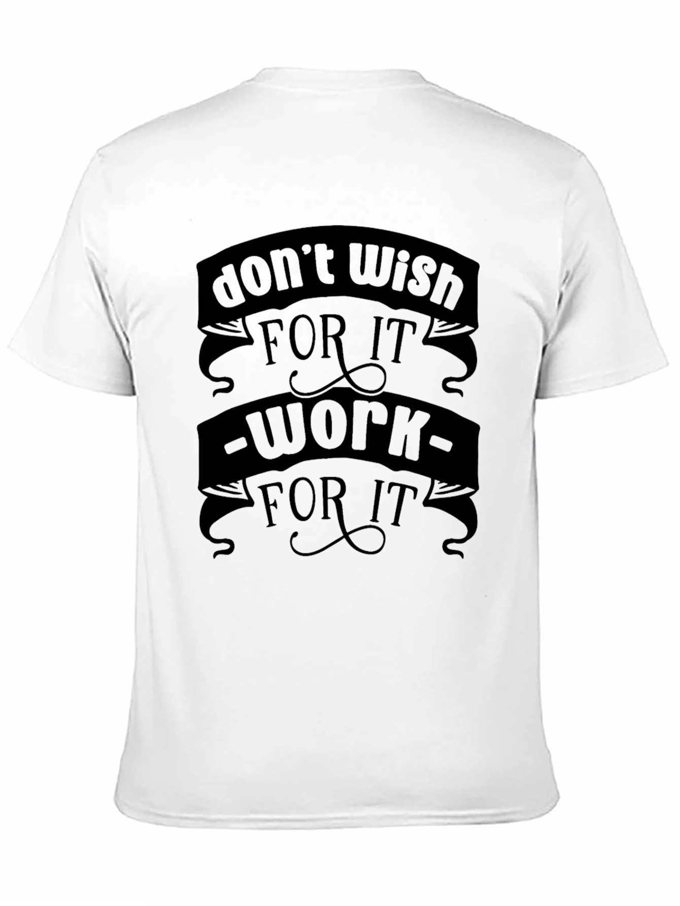 Work For It Black Graphic T-Shirt