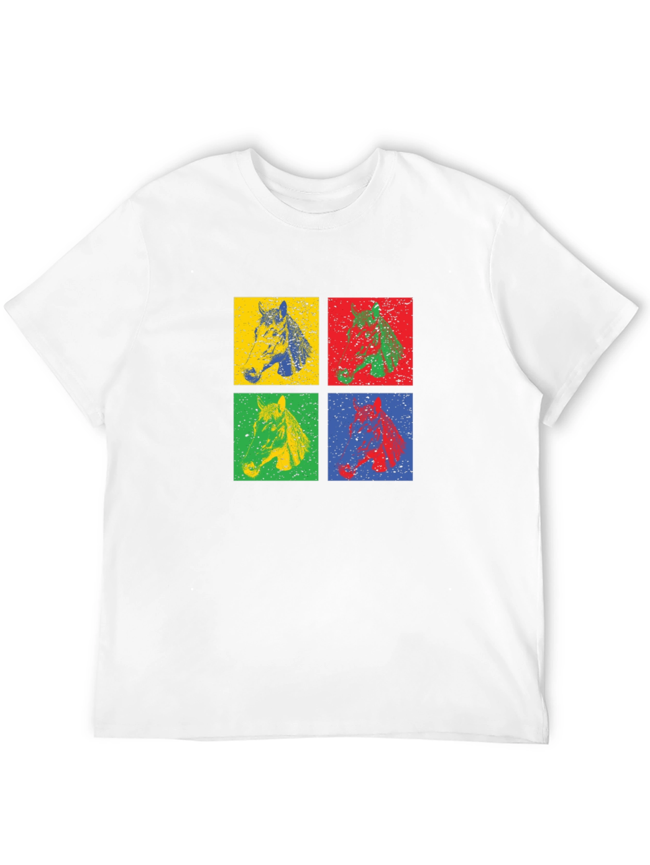 Retro Horse Graphic Tee - Black