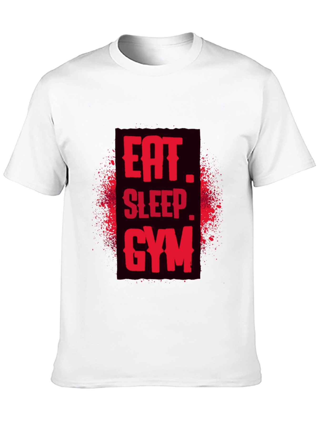 Eat Sleep Gym Black Graphic Tee