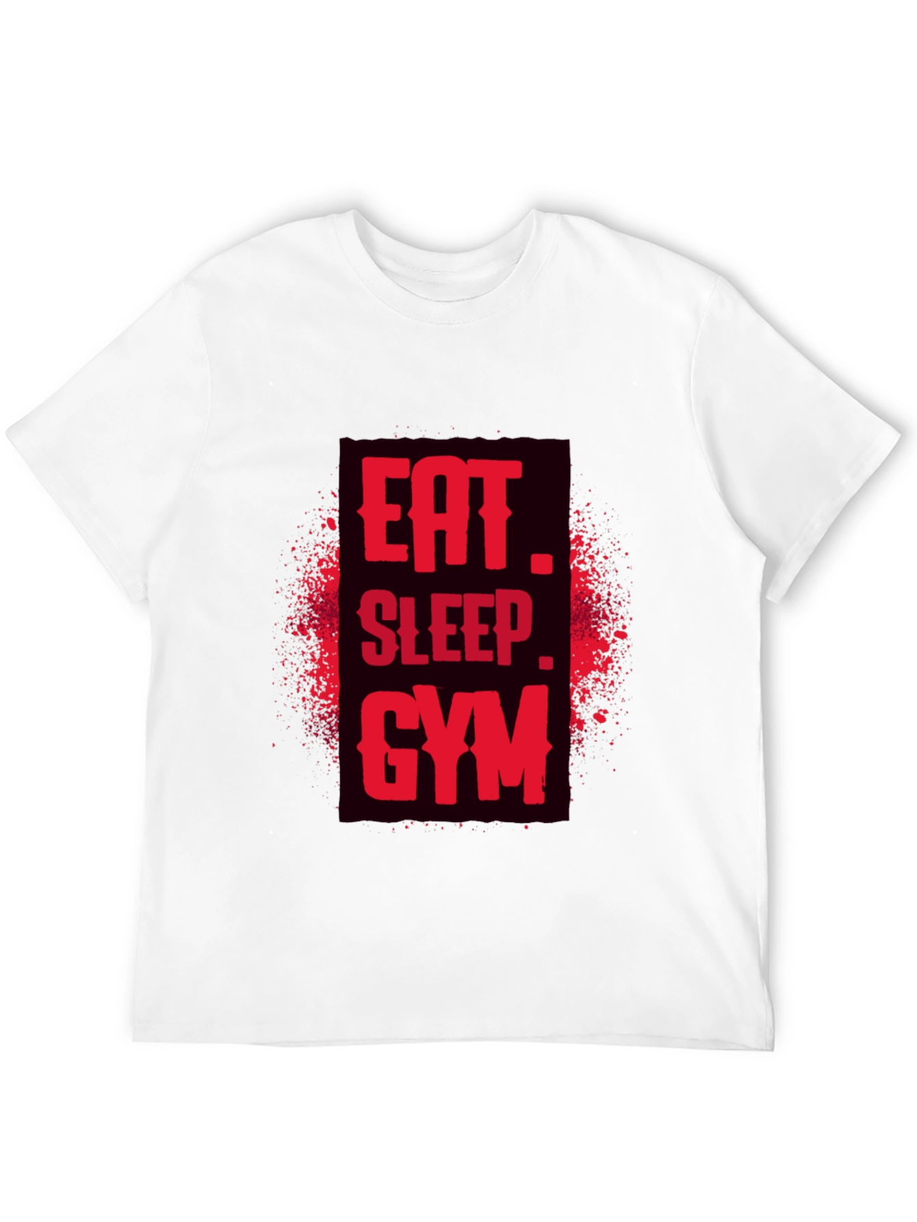 Eat Sleep Gym Black Graphic Tee