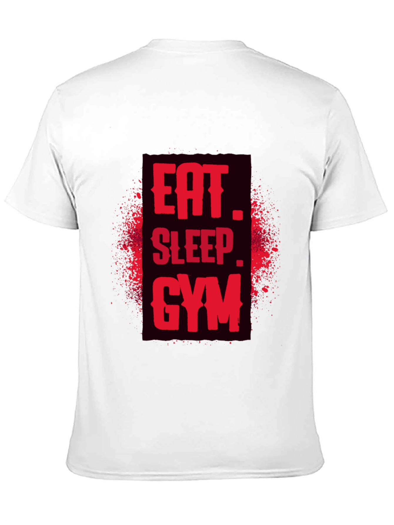 Eat Sleep Gym Black Graphic Tee