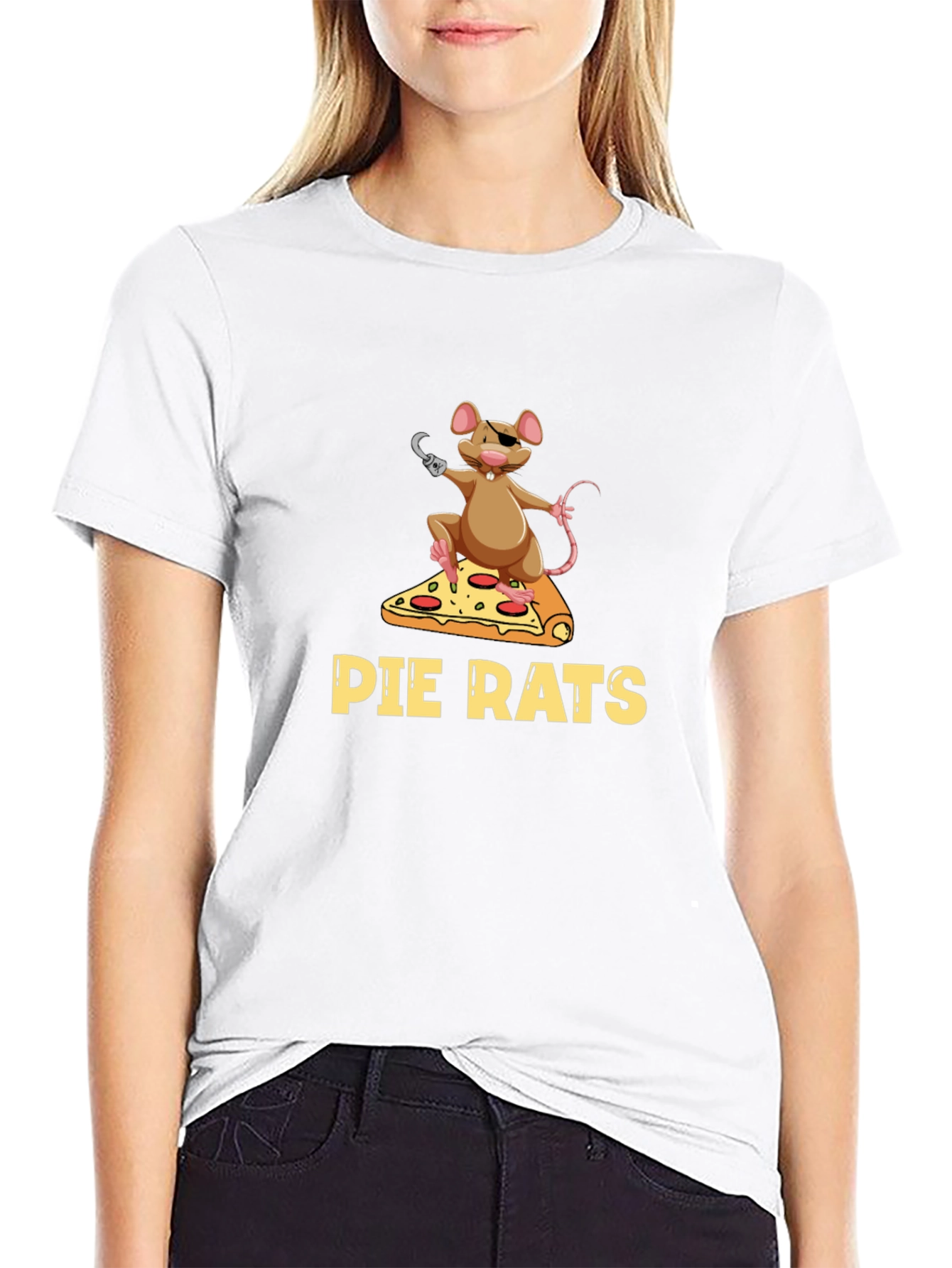 Pie Rats Graphic T-Shirt - Funny Pizza Rat Tee
