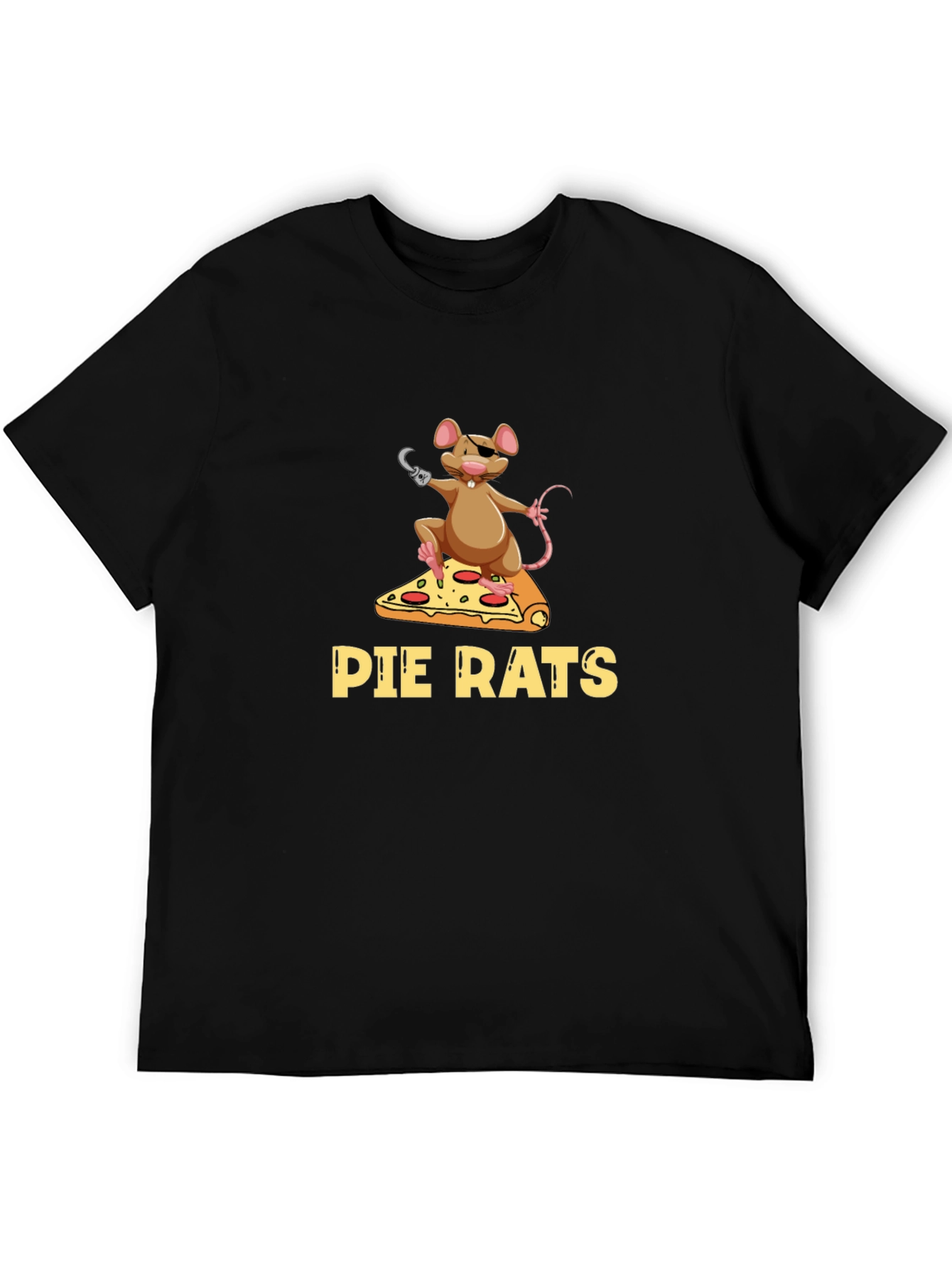 Pie Rats Graphic T-Shirt - Funny Pizza Rat Tee