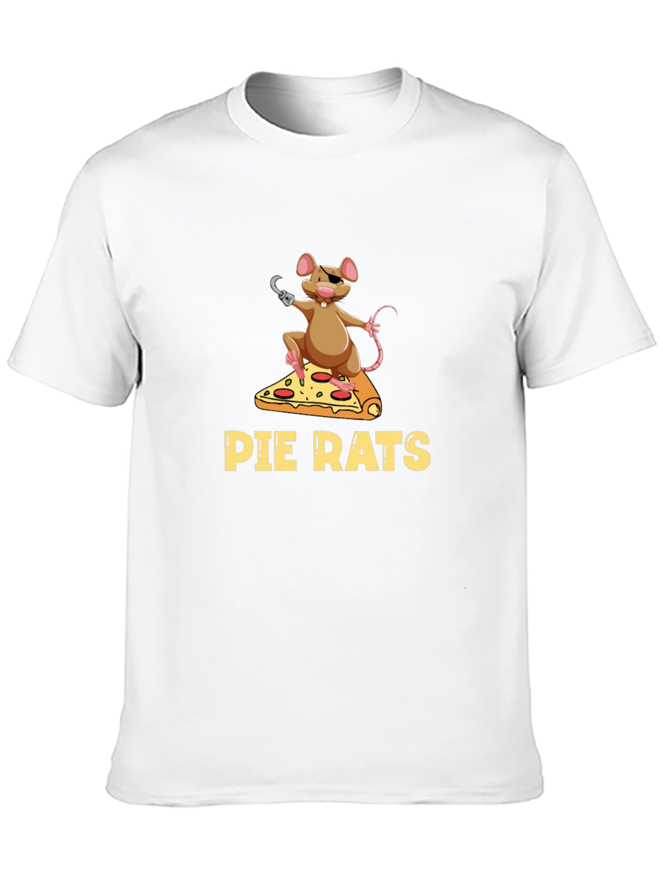 Pie Rats Graphic T-Shirt - Funny Pizza Rat Tee