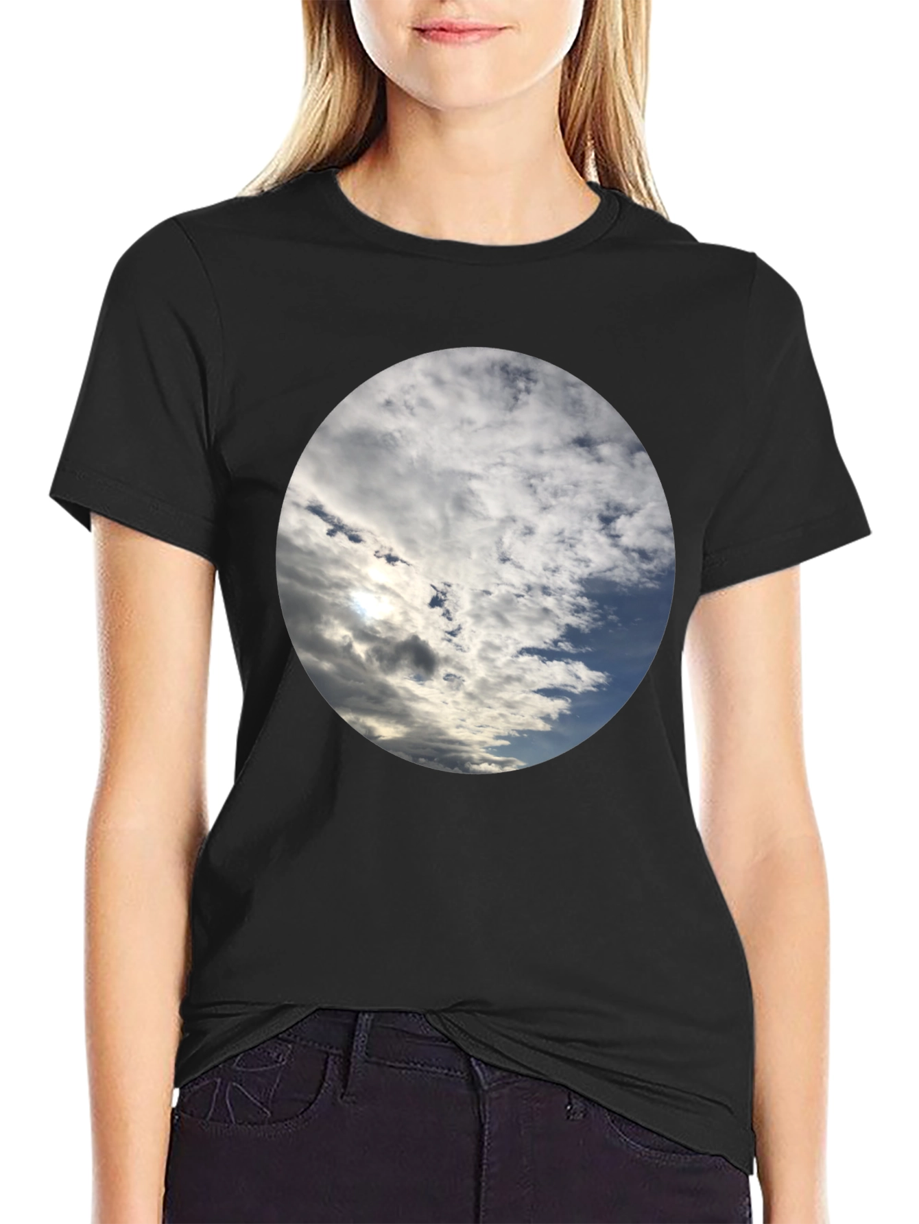 Sky Cloudscape T-Shirt - Stylish Weather Design