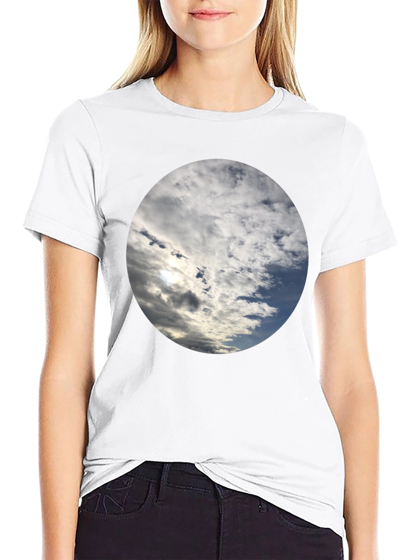 Sky Cloudscape T-Shirt - Stylish Weather Design