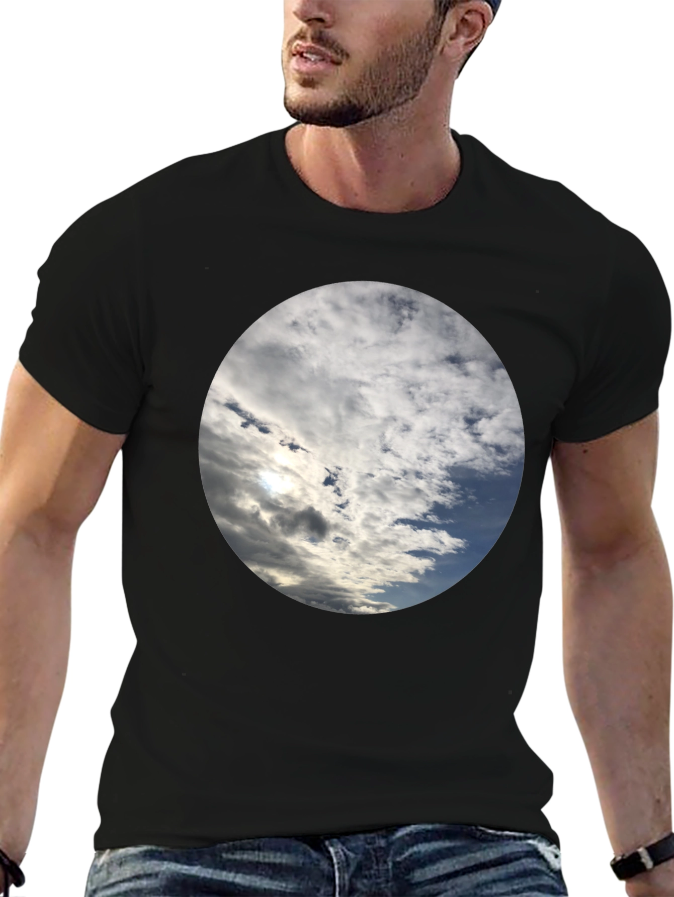 Sky Cloudscape T-Shirt - Stylish Weather Design