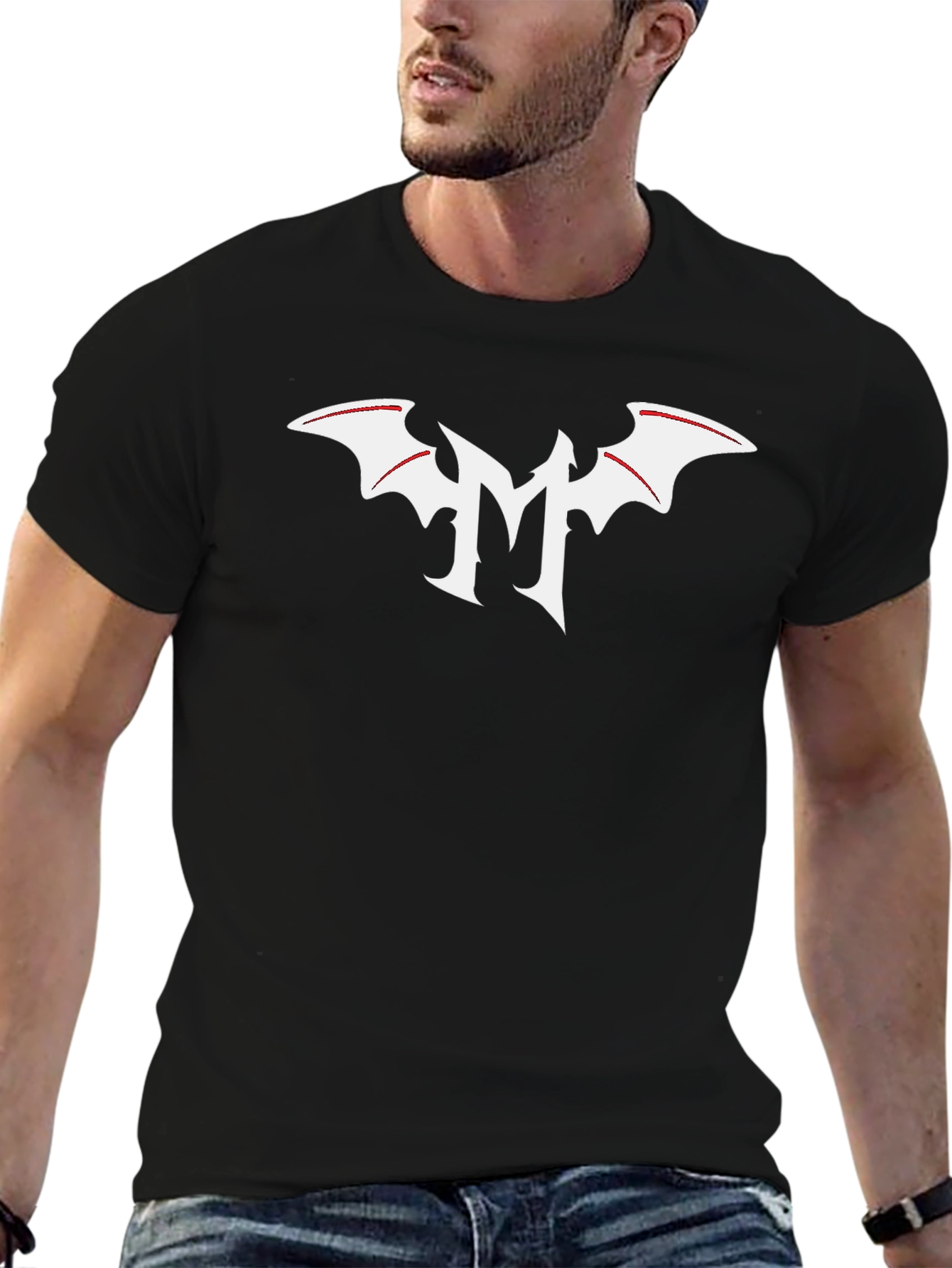 Bat Wing M Black T-Shirt