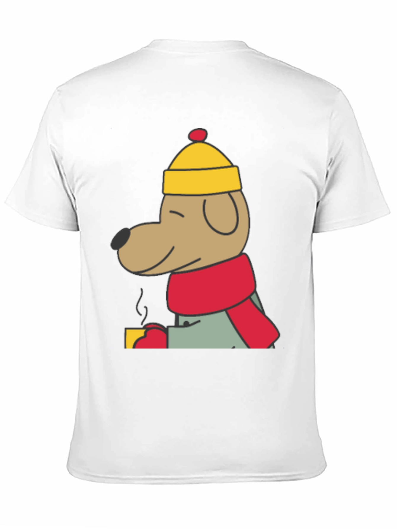 Cozy Dog in Hat Graphic Tee